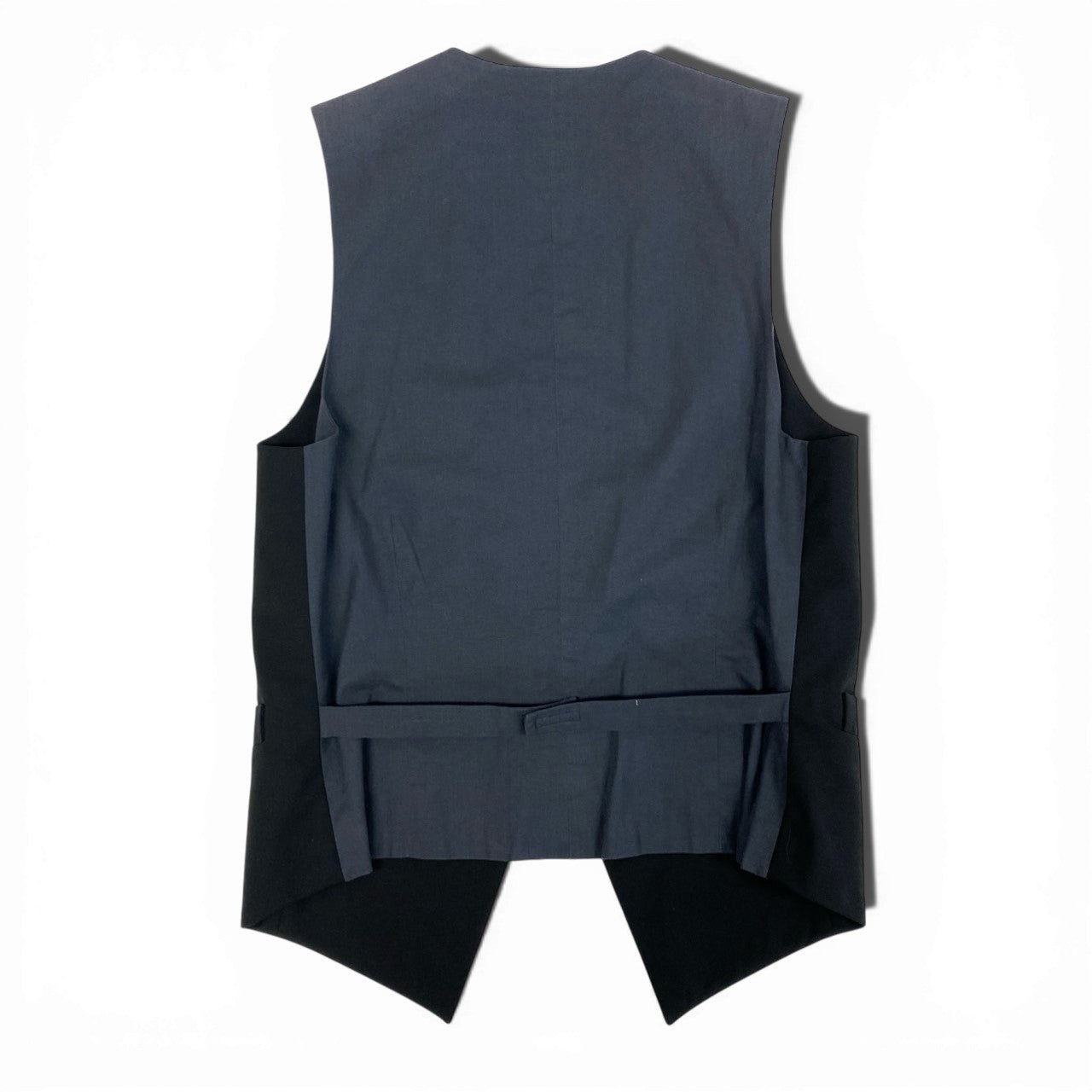 6b12 BALENCIAGA バレンシアガ 変形ジレベスト ノースリーブカットソー 36サイズ ブラック ウール100％ レディース 女性用u02t