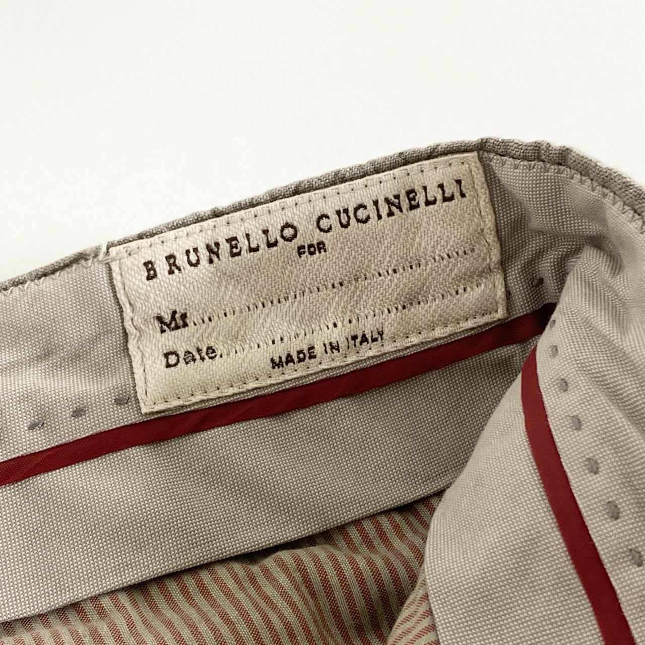 25h9 BRUNELLO CUCINELLI ブルネロクチネリ イタリア製 リネンパンツ  52 グレー LINEN PANTS ボトムス ITALY メンズ