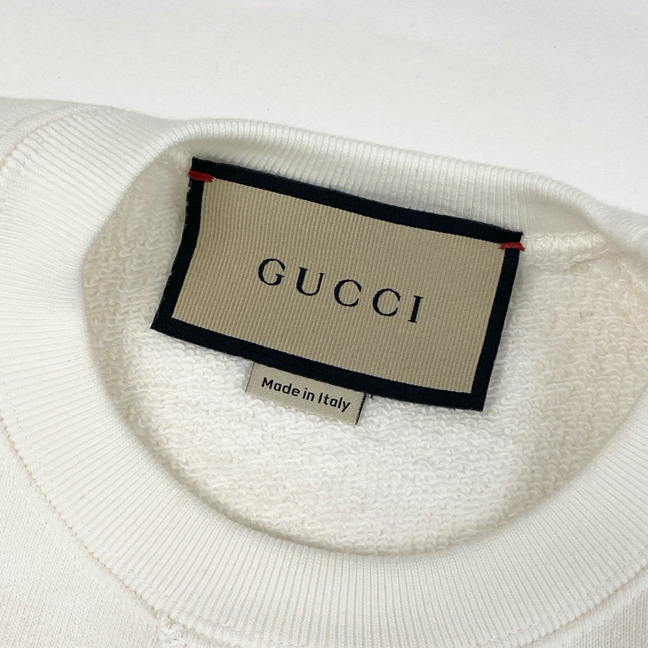 33i25 GUCCI グッチ 24ss クロップド スウェット トレーナー ドローストリング トップス 760366XJGDL XS アイボリー レディースu02t