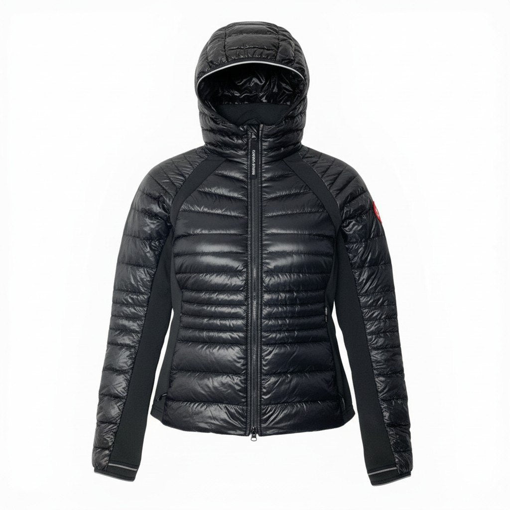 76c26 CANADA GOOSE カナダグース HYBRIDGE LITE HOODY ライトダウンジャケット サイズM ブラック Down Jackett18r