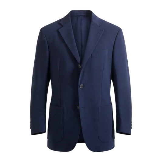 11j28 LARDINI ラルディーニ 本切羽 テーラードジャケット Size 46 ネイビー ブレザー フォーマル 紳士服t18r