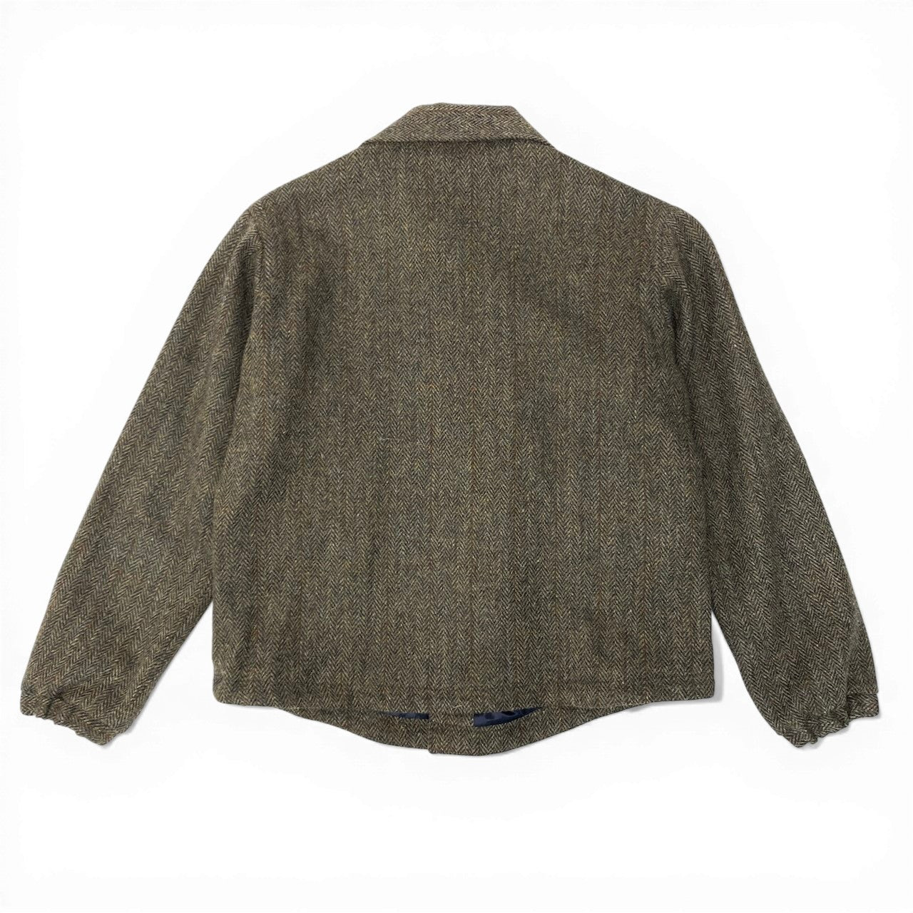 42c26 定価￥68,200 THAMES MMXX. テムズ × Harris Tweed ハリスツイード ワッキングジャケット サイズＭ カーキ ヘリンボーン ブレザー タグ付t18r