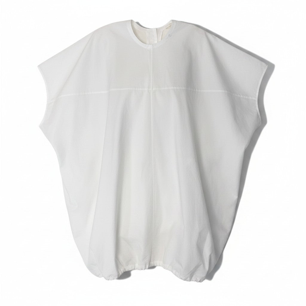 Eh10　《新品同様》 THE ROW ザロウ IVIO TOP チュニック トップス 8103 W2517 XS ホワイト コットン 定価24万円u02t
