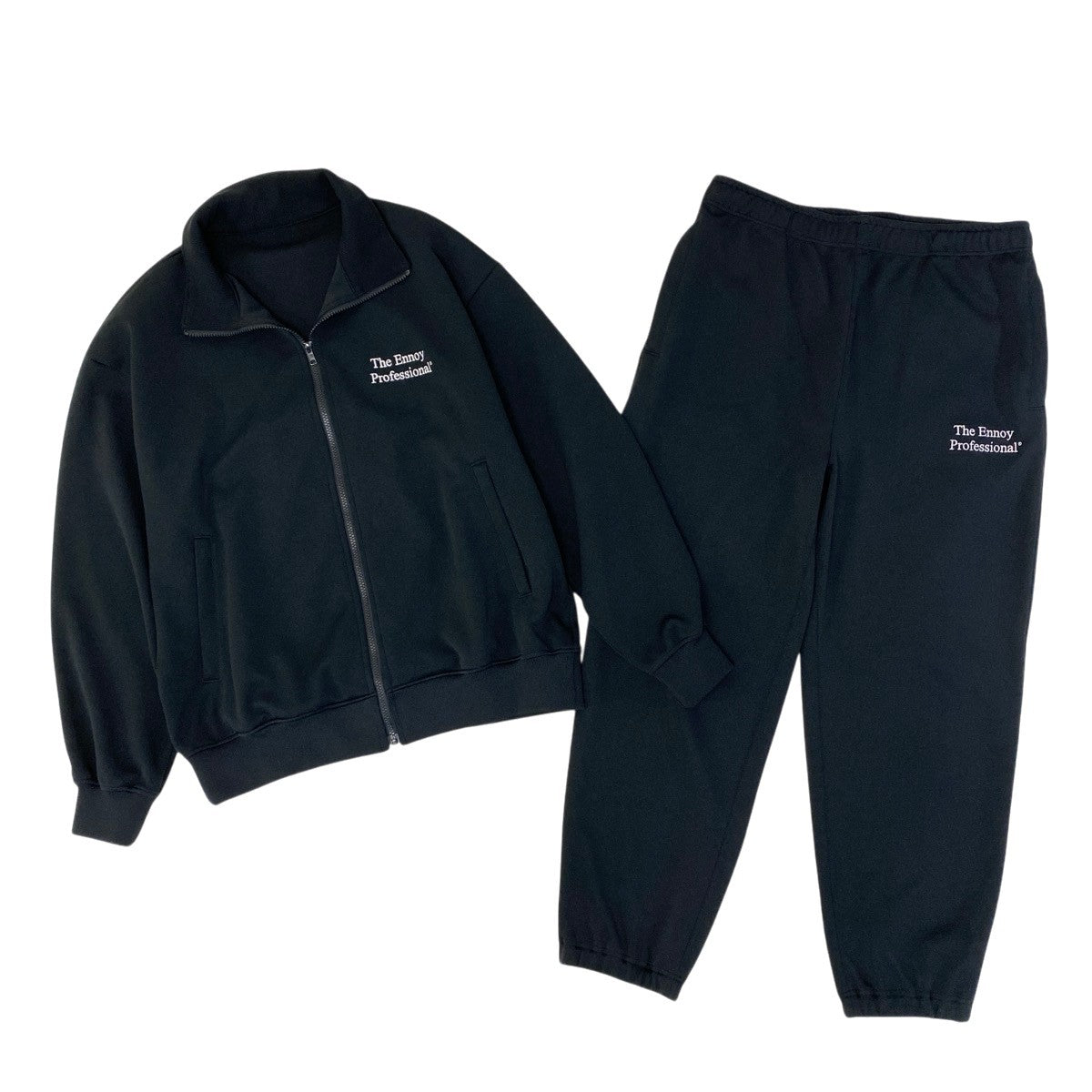 38g13 【美品】 ENNOY エンノイ Track Suit トラックスーツ セットアップ ジャージ AW24BRENCT03LP サイズL ブラック メンズu02t