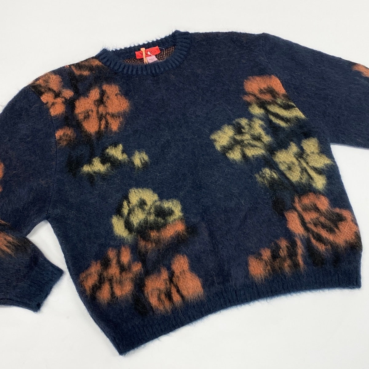 Ef16 Max&Co. マックスアンドコー クルーネック モヘヤ ニットセーター サイズL ネイビー レディース 女性用u02t