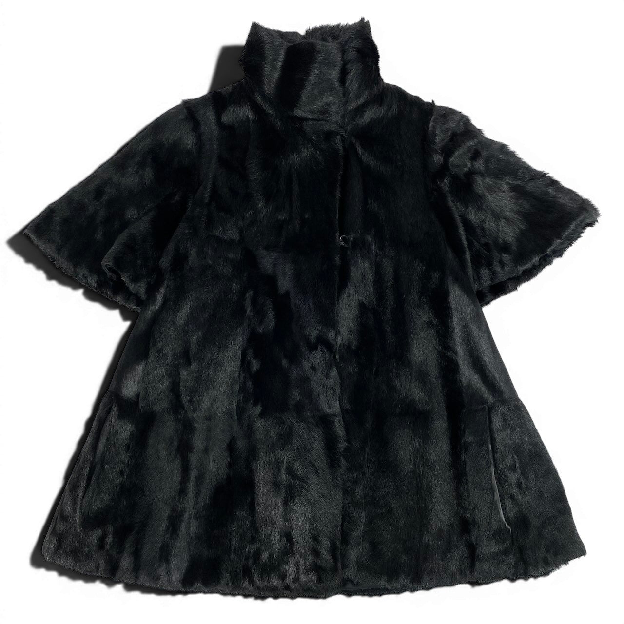 23e14 MARNI マルニ ミンクボレロジャケット ファージャケット 毛皮ジャケット 38サイズ ブラック 毛皮 レディース 女性用k02i