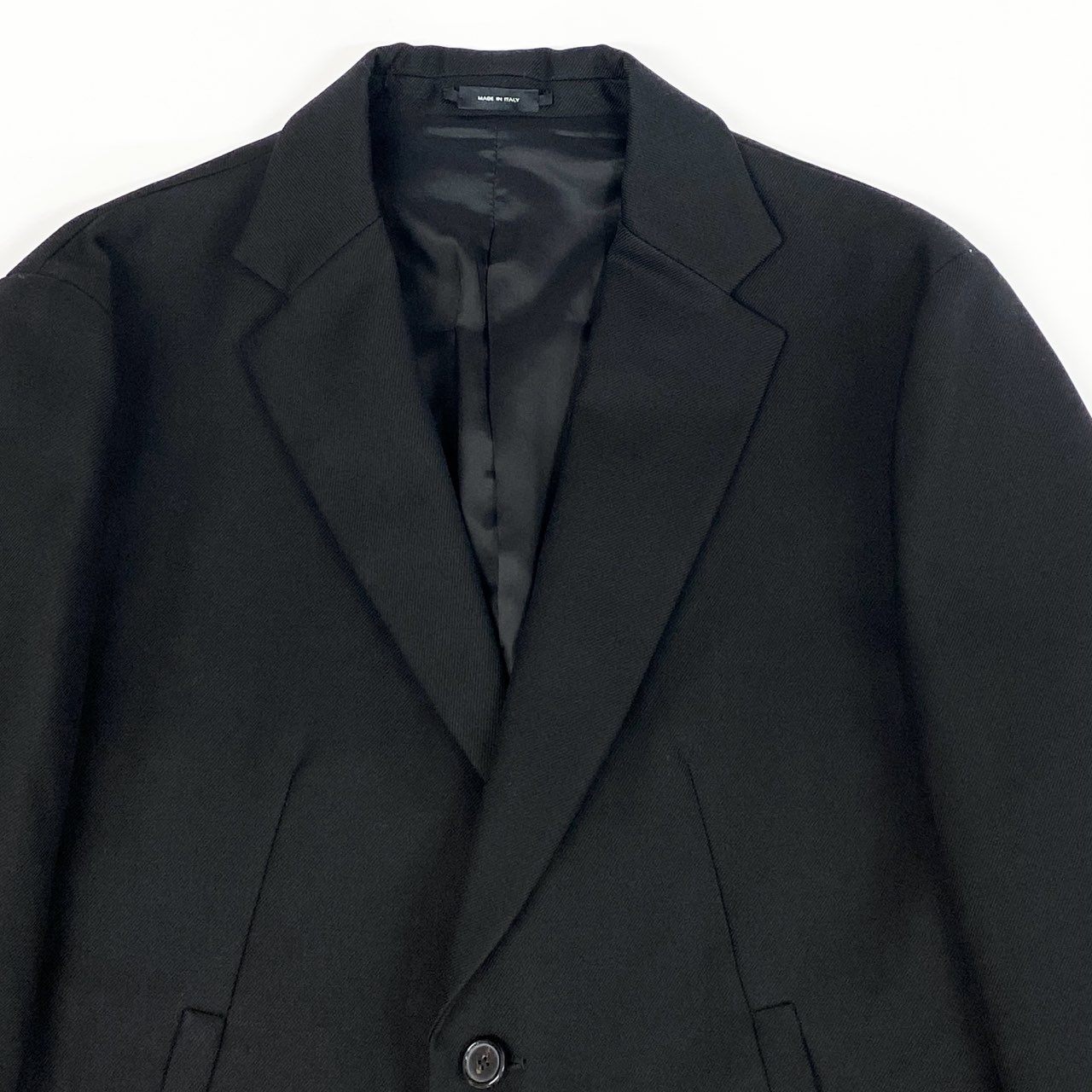 Md9 JILSANDER ジルサンダー テーラードジャケット ウールジャケット ブレザー イタリア製 54サイズ ブラック ウール100％ メンズ 男性用o07t
