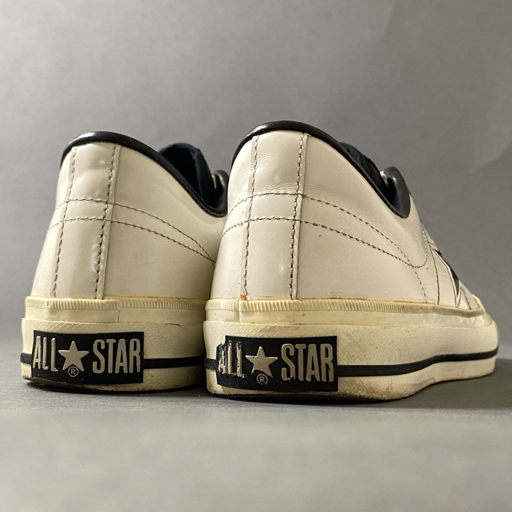 4f29 converse コンバース MADE IN JAPAN ALL STAR オールスター ワンスター スニーカー 8 ホワイト レザー 囲みタグ シューズ