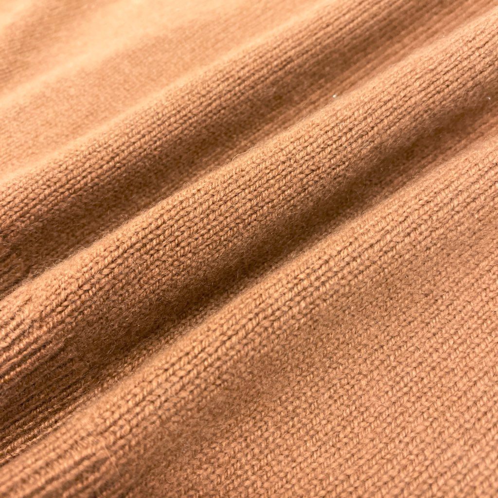 43l25《美品》 BALLANTYNE バランタイン ピュアカシミヤ 100％ 金ボタン カーディガン サイズ4 茶系 PURE CASHMERE スコットランド製t18r