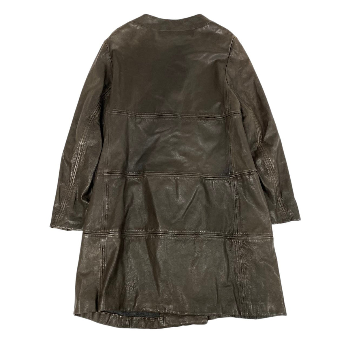 Ei20 MARNI マルニ 2009年 レザーコート ロングコート アウター 38 ブラウン 羊革 アーカイブu02t
