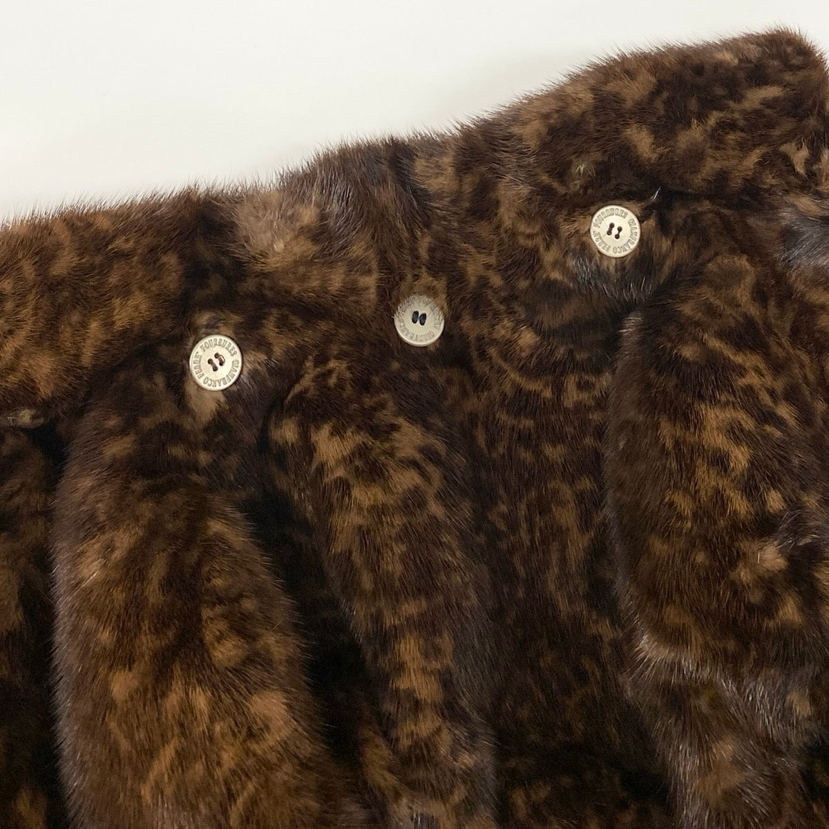 Eh10 Gianfranco Ferre ミンクコート レオパード 総柄 ブラウン ミンク メンズ 男性用u02t