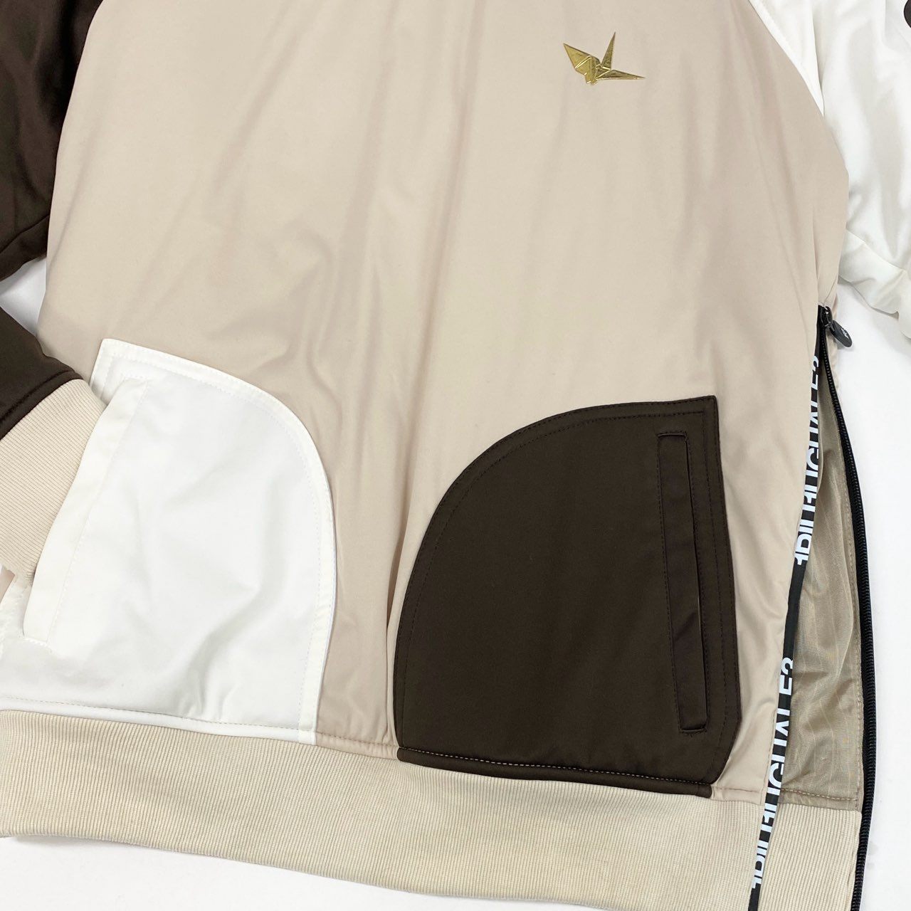 68L11 1PIU1UGUALE3 GOLF ウノピュウノウグァーレトレ ゴルフ 中綿ジャケット ブルゾン アウター GRB025 4 ベージュ系 ポリエステル メンズ 男性用 ゴルフウェアu02t