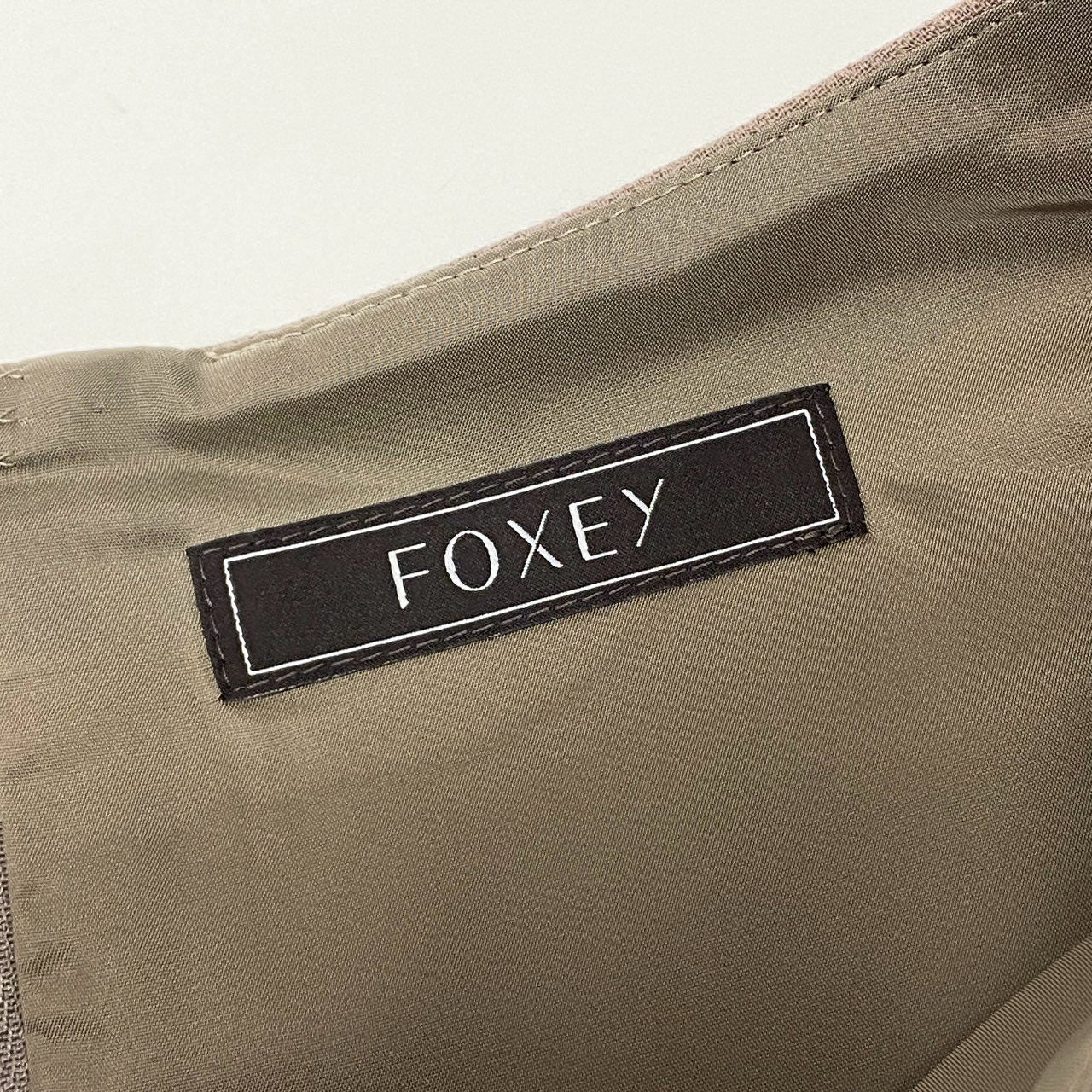 17k9 FOXEY BOUTIQUE フォクシー ブティック Savarin 半袖ワンピース ドレス 日本製 41454 40 ブラウン系 レディースo07t