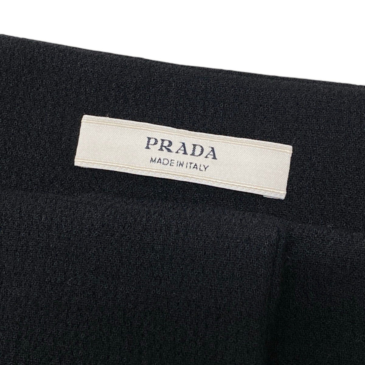 i13 PRADA プラダ ヴィンテージ ノーカラージャケット Vintage Collarless Jacket Black Size38 ブラックt18r