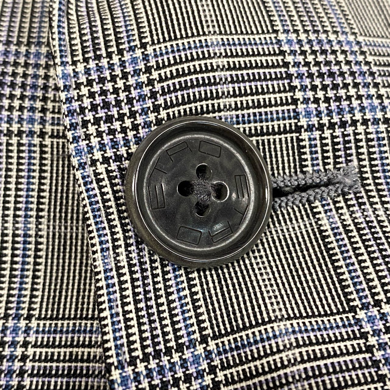 13j29 ETRO エトロ スーツセットアップ テーラードジャケット スラックス チェック ペイズリー 131-10972-8259 48サイズ グレー メンズu02t