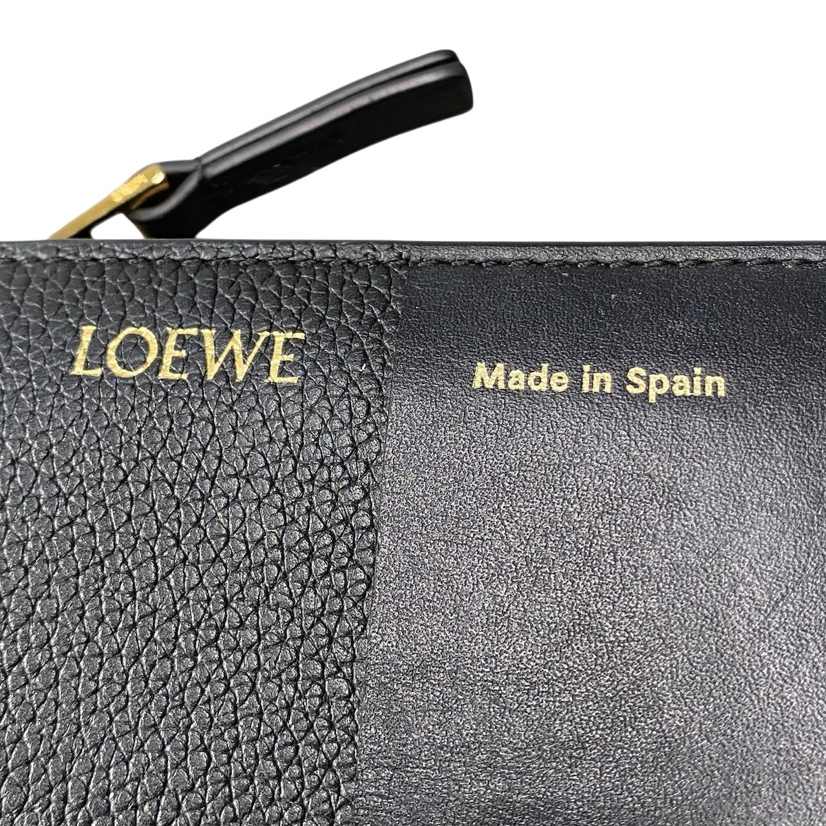 j19 《美品》 LOEWE ロエベ デュエット コンパクトウォレット Duette Compact Wallet ブラック レザー 財布t18r