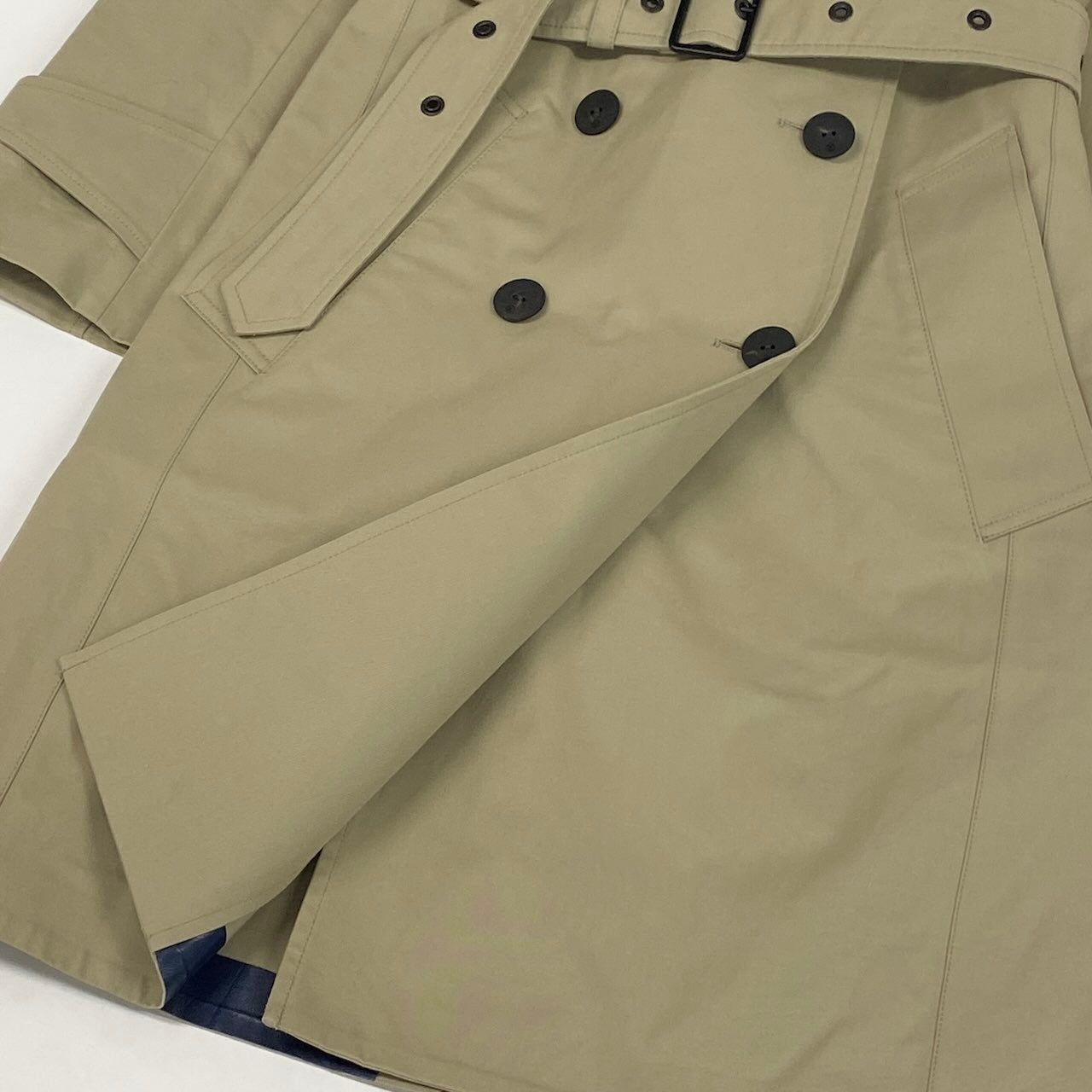 Ic31 《未使用品》 LOUIS VUITTON ルイヴィトン 裏地モノグラム トレンチコート Monogram Lining Trench Coat サイズ34 ベージュ タグ付t18r