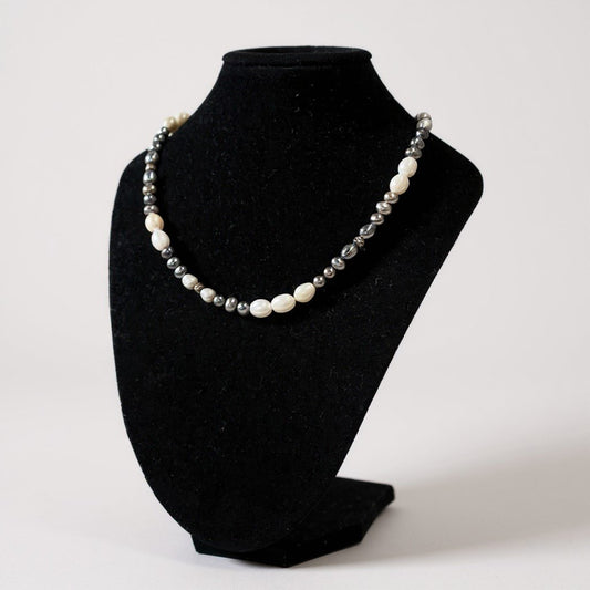 k10 淡水パールネックレス 黒蝶パール オーロラパール ミックス k18GP マルチカラー 淡水パール ネックレス レディース 女性用k02i