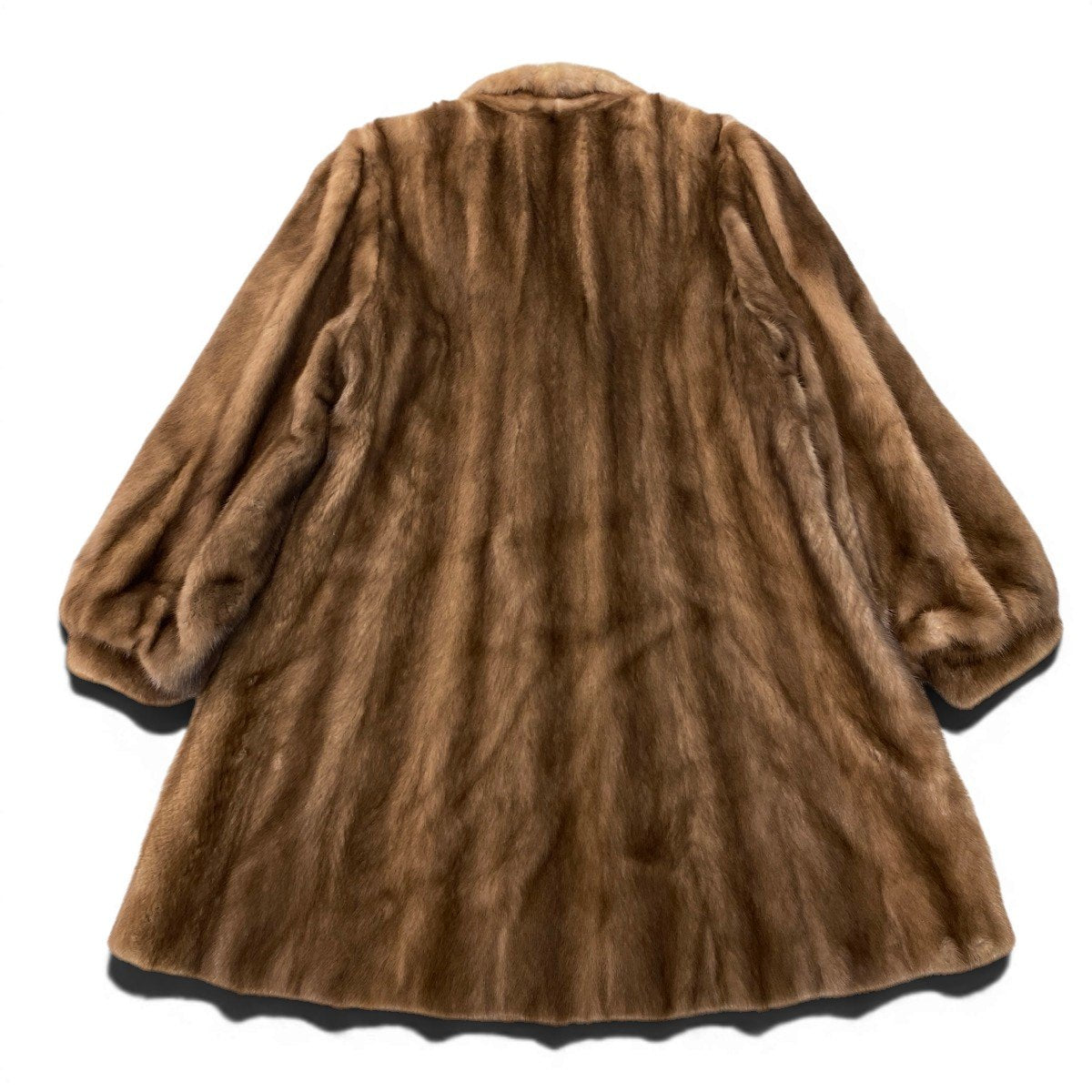 91h9MACK GARRY × SAGA MINK サガミンク パステルミンク ロングファーコート F 茶系 最高級本毛皮 Mink Fur Long Coatt18r