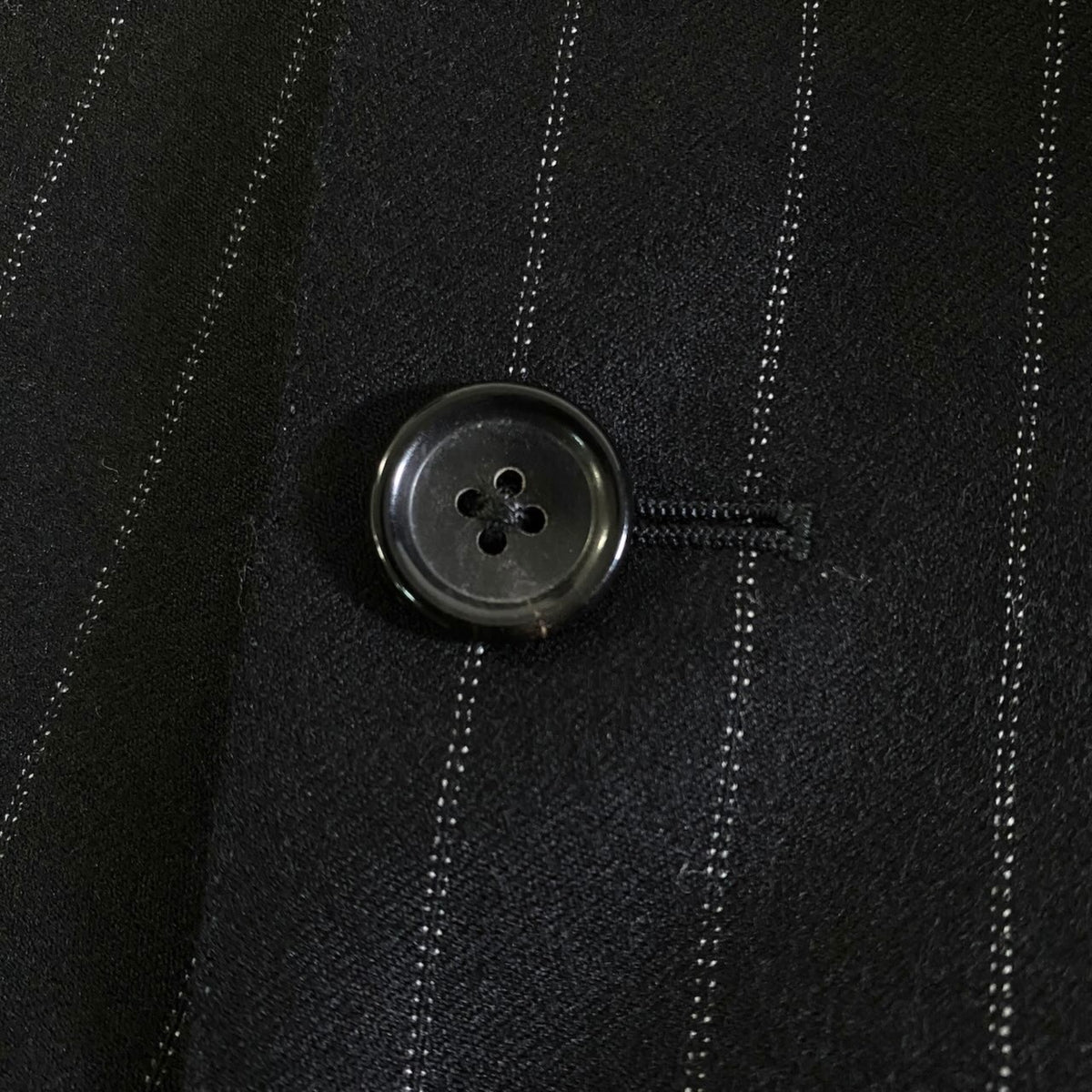 93j23 GUCCI グッチ フリーダ期 セットアップ シングルスーツ 3B ストライプ柄 サイズ46 ブラック ウール100 メンズ 紳士服o07t
