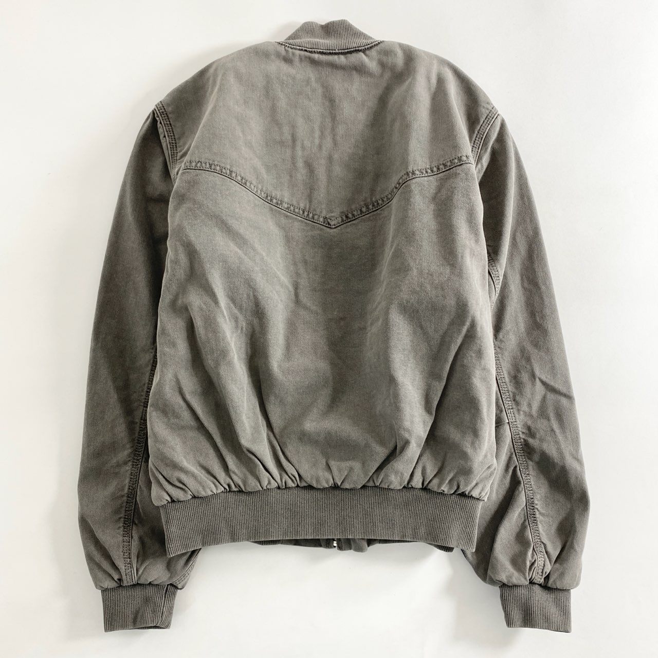 57e12 《未使用保管品》 タグ付 Carhartt WIP カーハート ダブルアイピ― SANTA FE BOMBER サンタフェボンバー ジャケット ブルゾン I030284 Mサイズ ブラック グレー コットン