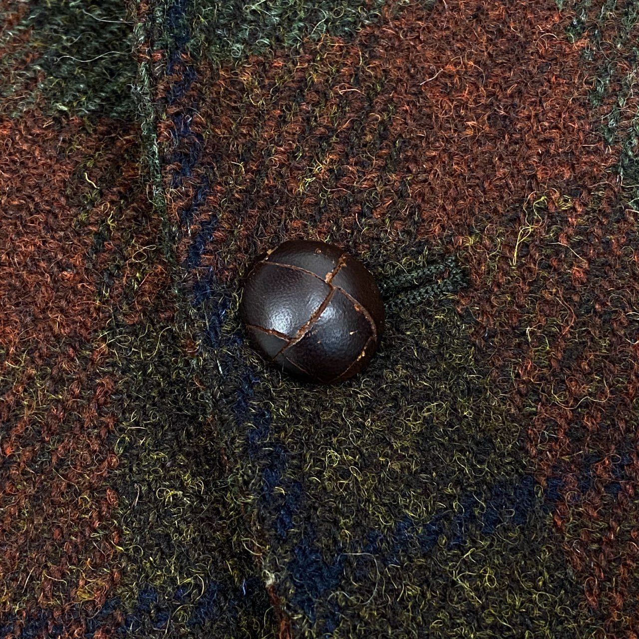 12b20 《美品》 TAGLIATORE タリアトーレ ハリスツイード生地 テーラードジャケット ツイードジャケット 44 グリーン オレンジ ウール メンズu02t