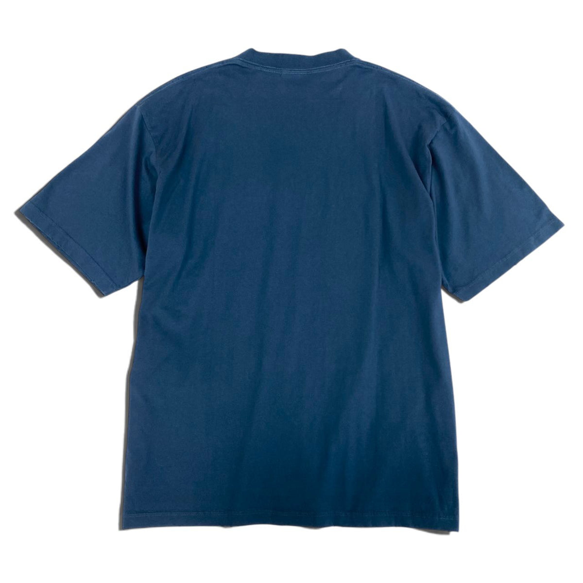 i19 BALENCIAGA BBローレル刺繍 Tシャツ  Mサイズ ブルー コットン100％ ユニセックス レディース メンズu02t