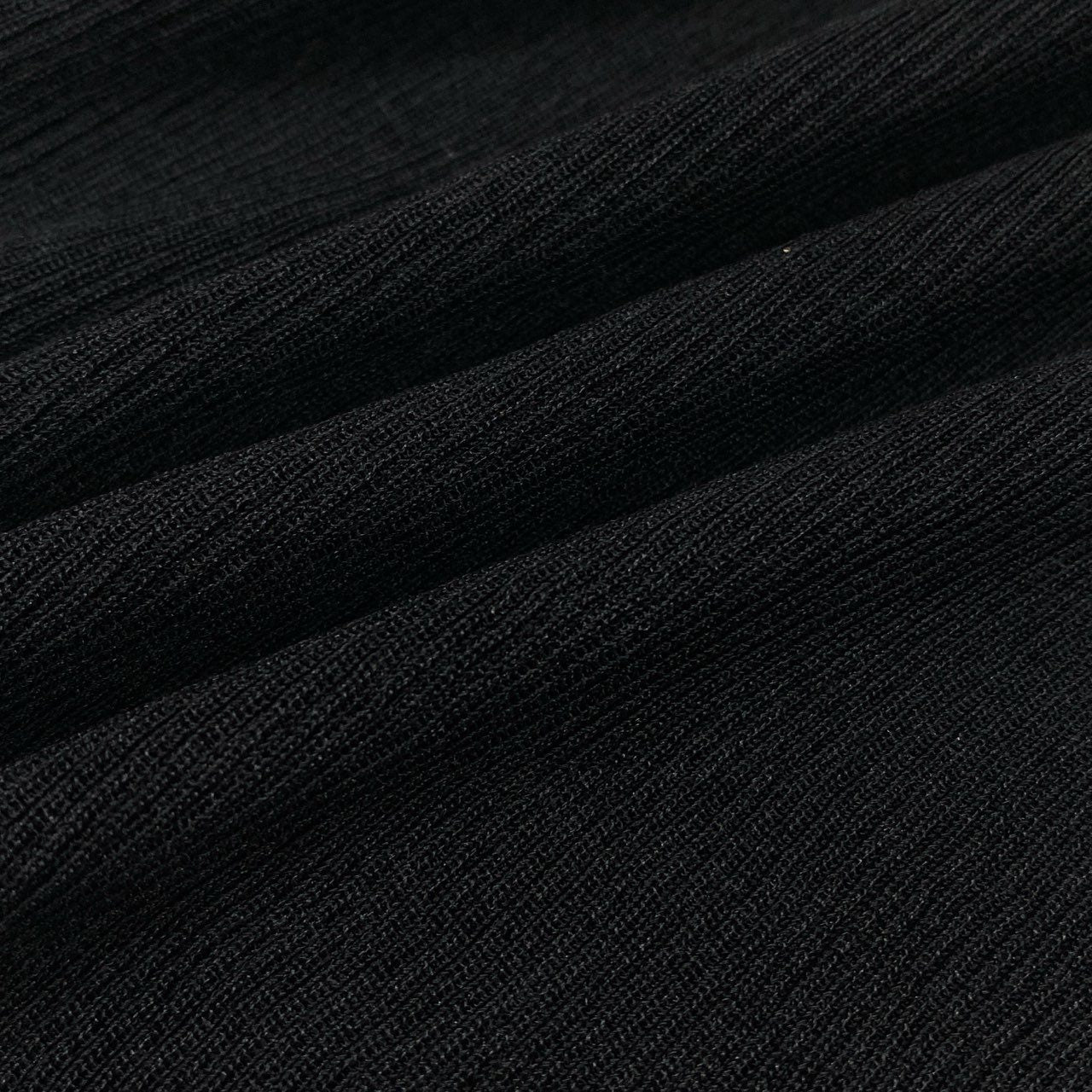 Ib11【美品】SAINT LAURENT サンローラン 2023SS YSLロゴ リブニット シルクニットセーター Mサイズ ブラック シルク100％ レディース 女性用k02i