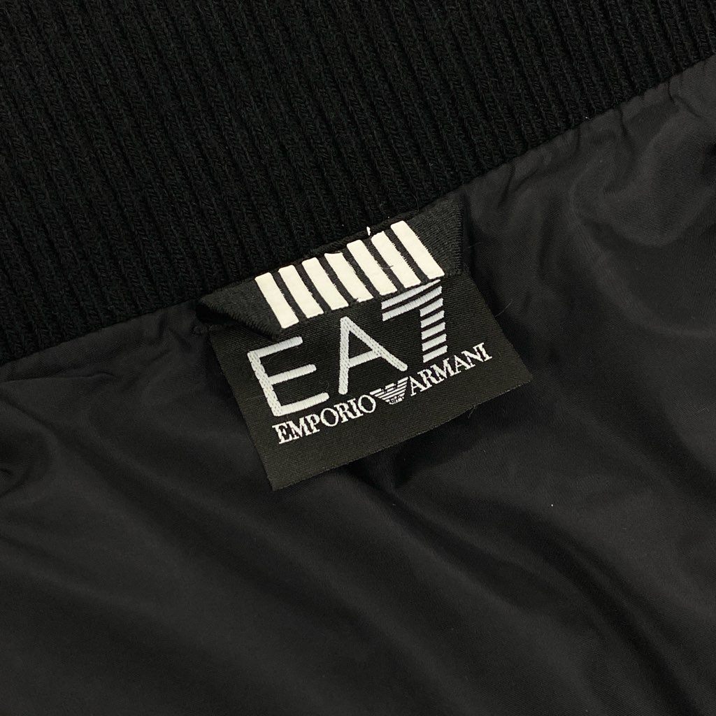 3l27《美品》 EMPORIO ARMANI エンポリオアルマーニ EA7 ダウンジャケット サイズM ブラック DOWN JACKETt18r