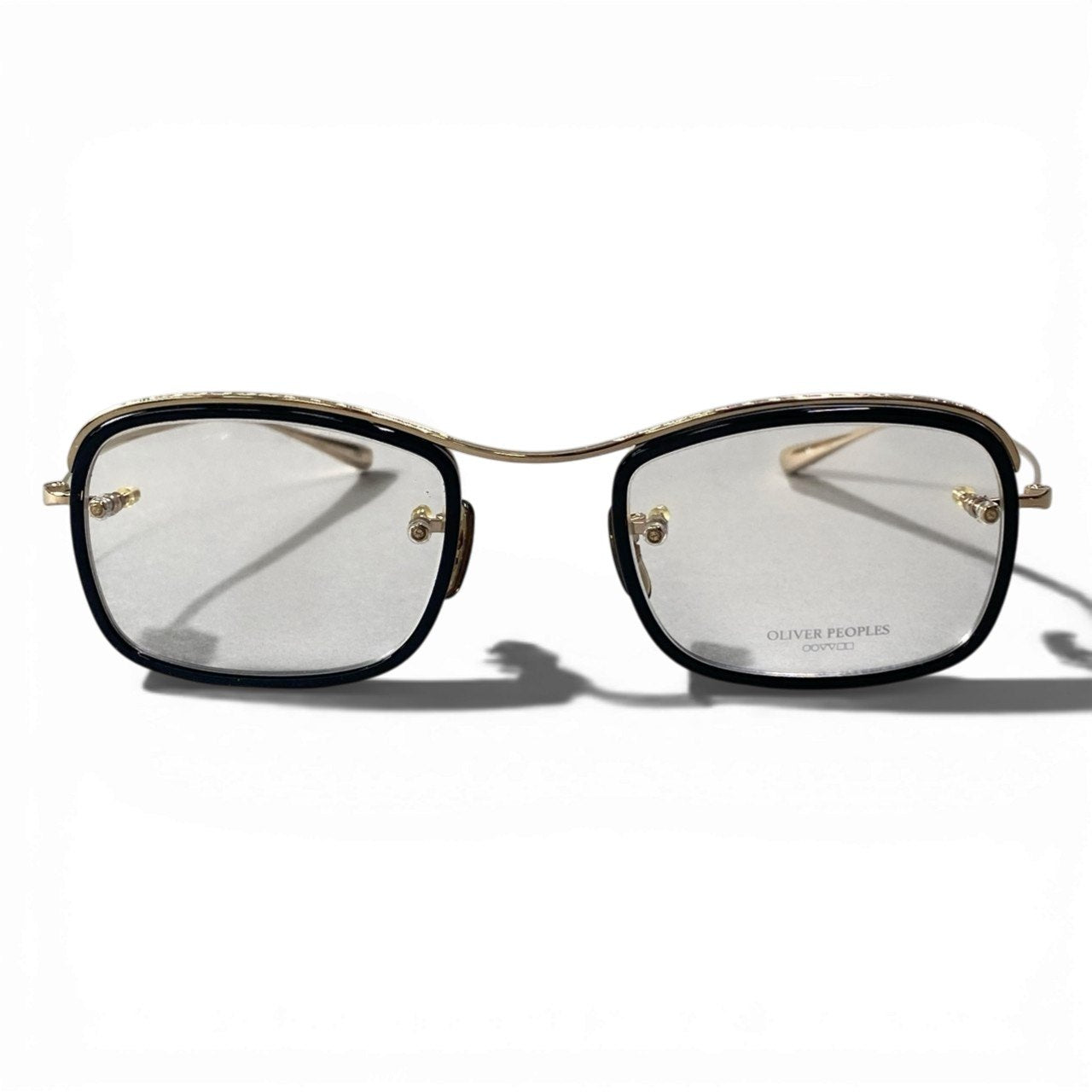 c17 OLIVER PEOPLES オリバーピープルズ Quigly 鯖江製 メガネ アイウェア ブラック/ゴールドk02i