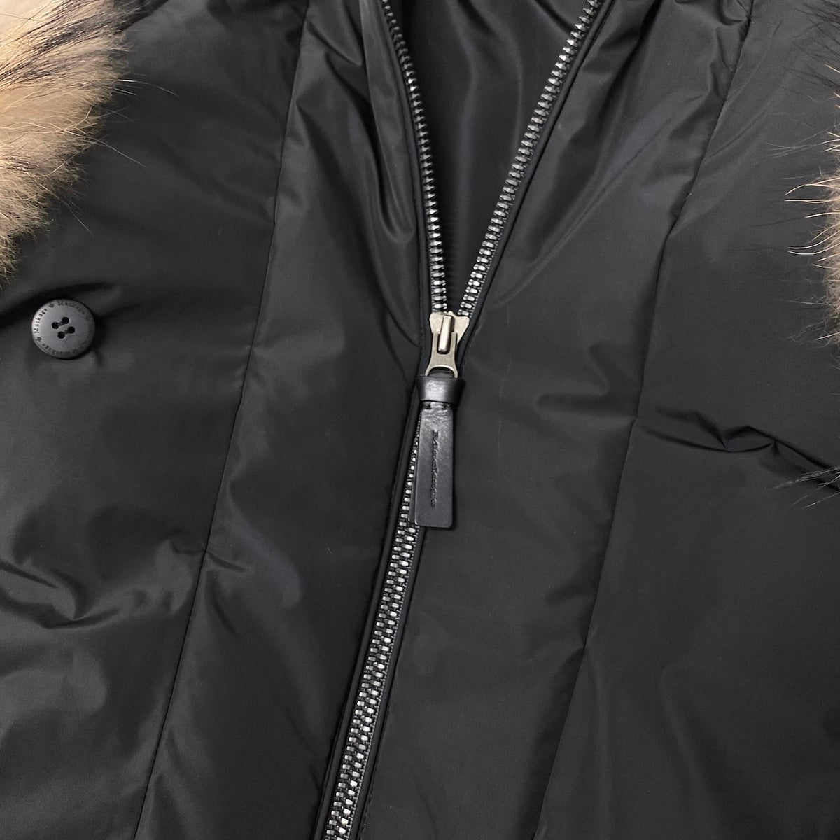 25j19 【美品】 Mackage マッカージュ ADALI-F ダウンコート ラクーンファー サイズXS ブラック レディース 女性用u02t