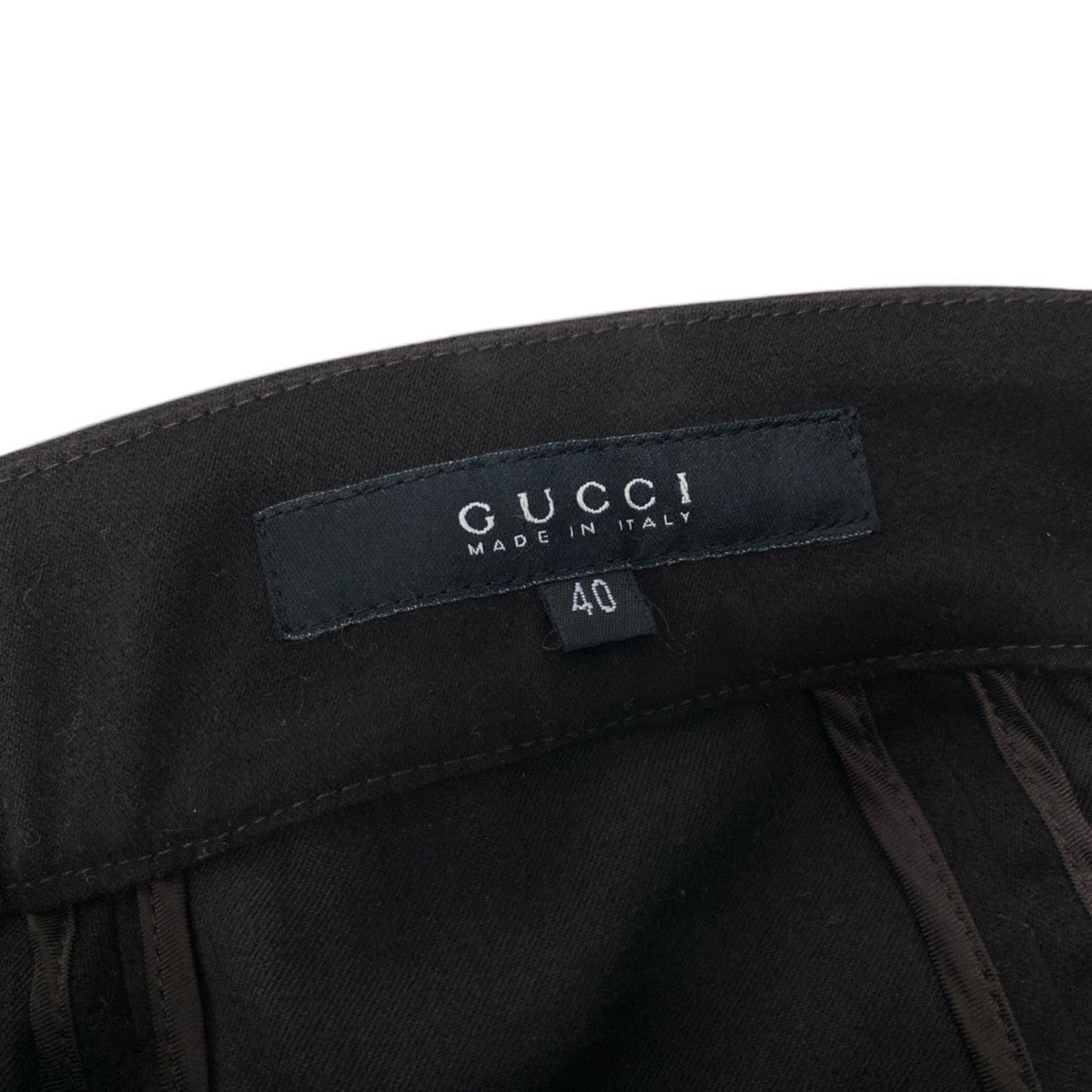 30j4 GUCCI グッチ 2003年 トムフォード期 タイトスカート GGロゴ刺繍 40サイズ ブラック レディース 女性用u02t