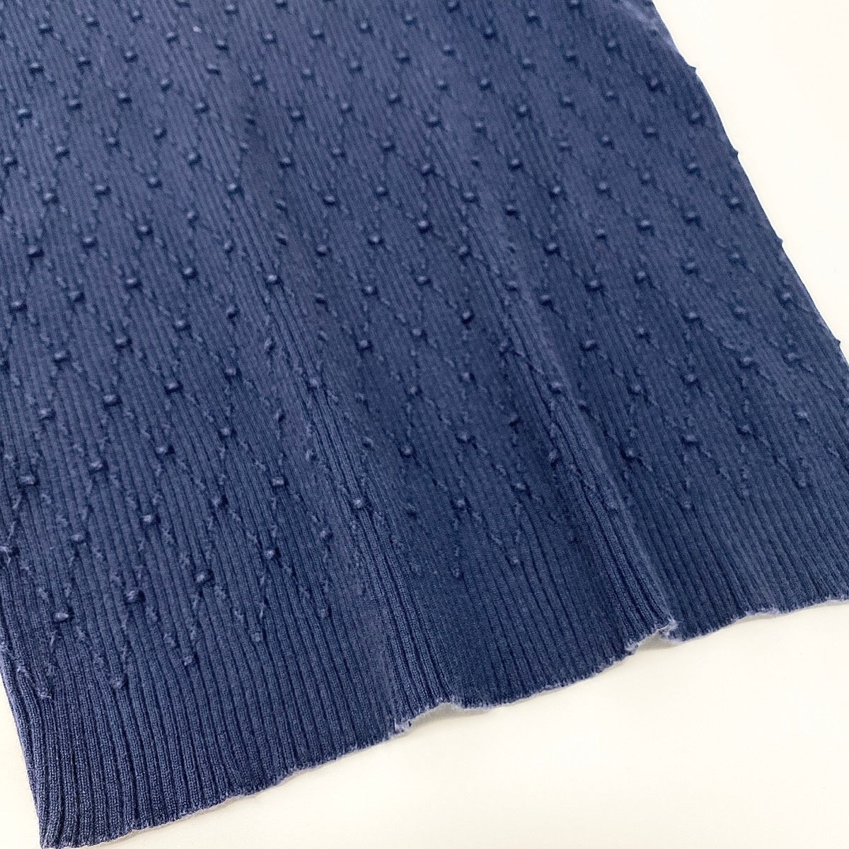 Cf15 CHANEL 半袖ニットセーター レイヤードデザイン ココマーク P53627 34サイズ アイボリー ブルー レディース 女性用u02t