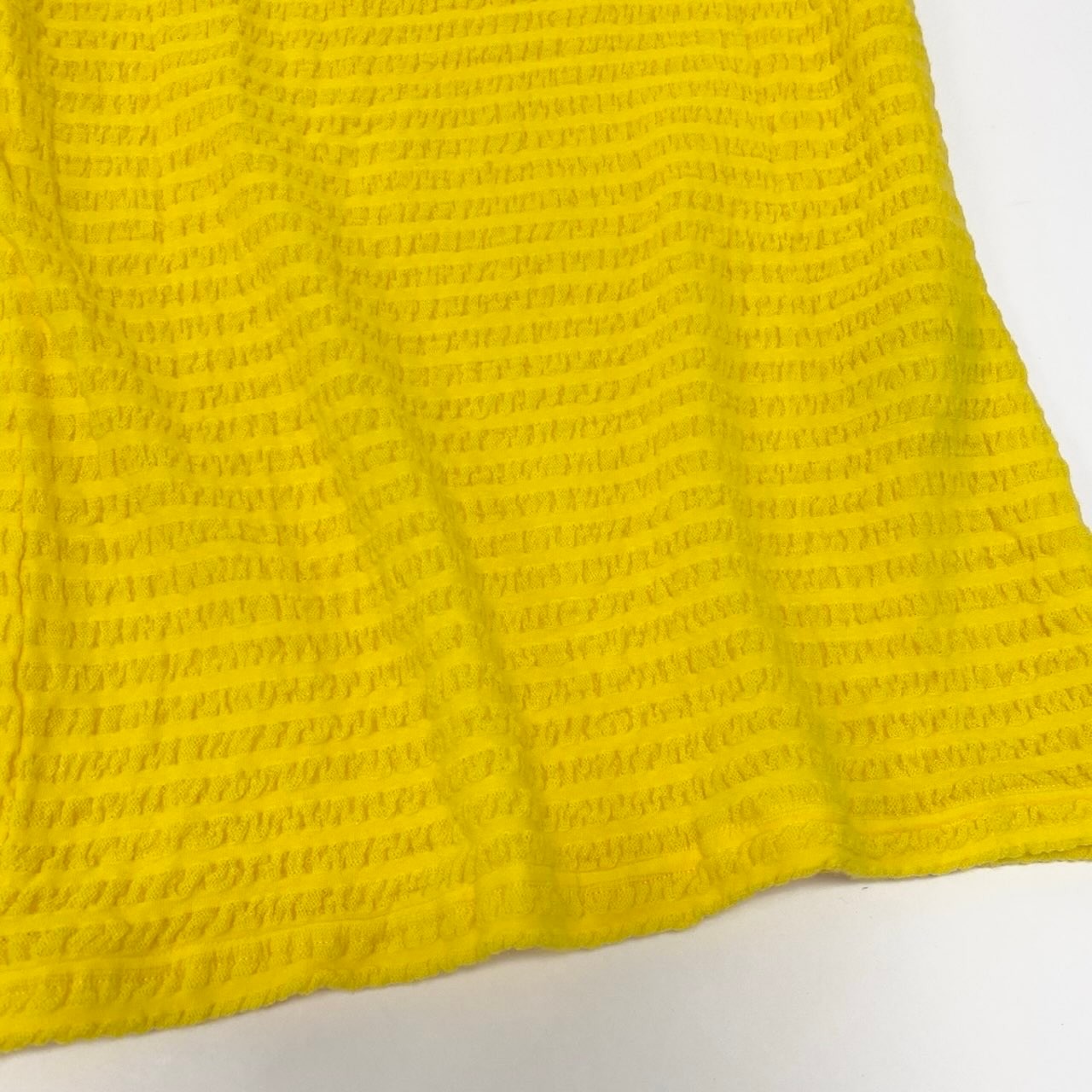 Af9 A-POC ABLE ISSEY MIYAKE エイポックエイブルイッセイミヤケ ストレッチ 半袖カットソー ショートスリーブ トップス 日本製 AP33JJ405 2 イエロー ウール ナイロン レディースo07t