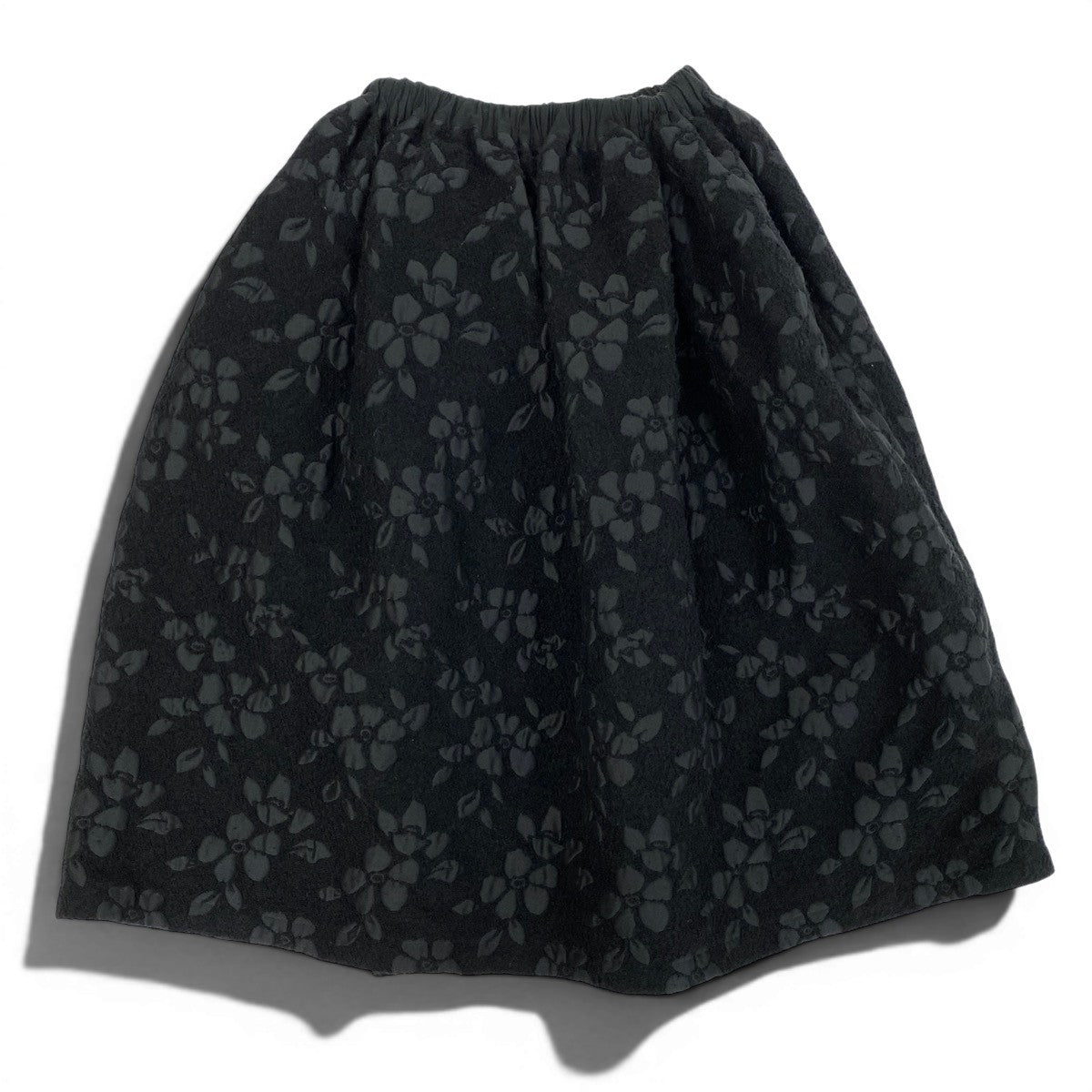 g13 tricot COMME des GARCONS AD2020 花柄フレアスカート 日本製 ブラック レディース 女性用ta1