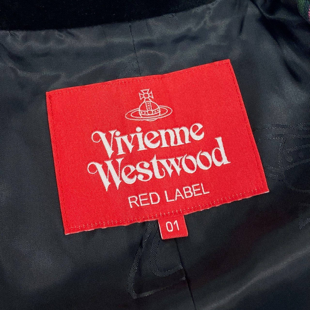 57a13 【美品】 Vivienne Westwood RED LABEL ヴィヴィアンウエストウッド レッドレーベル ダブルブレスト テーラードジャケット チェック柄 裏地総柄 レディース 女性用 16-12-412003 サイズ01 マルチカラーo07t