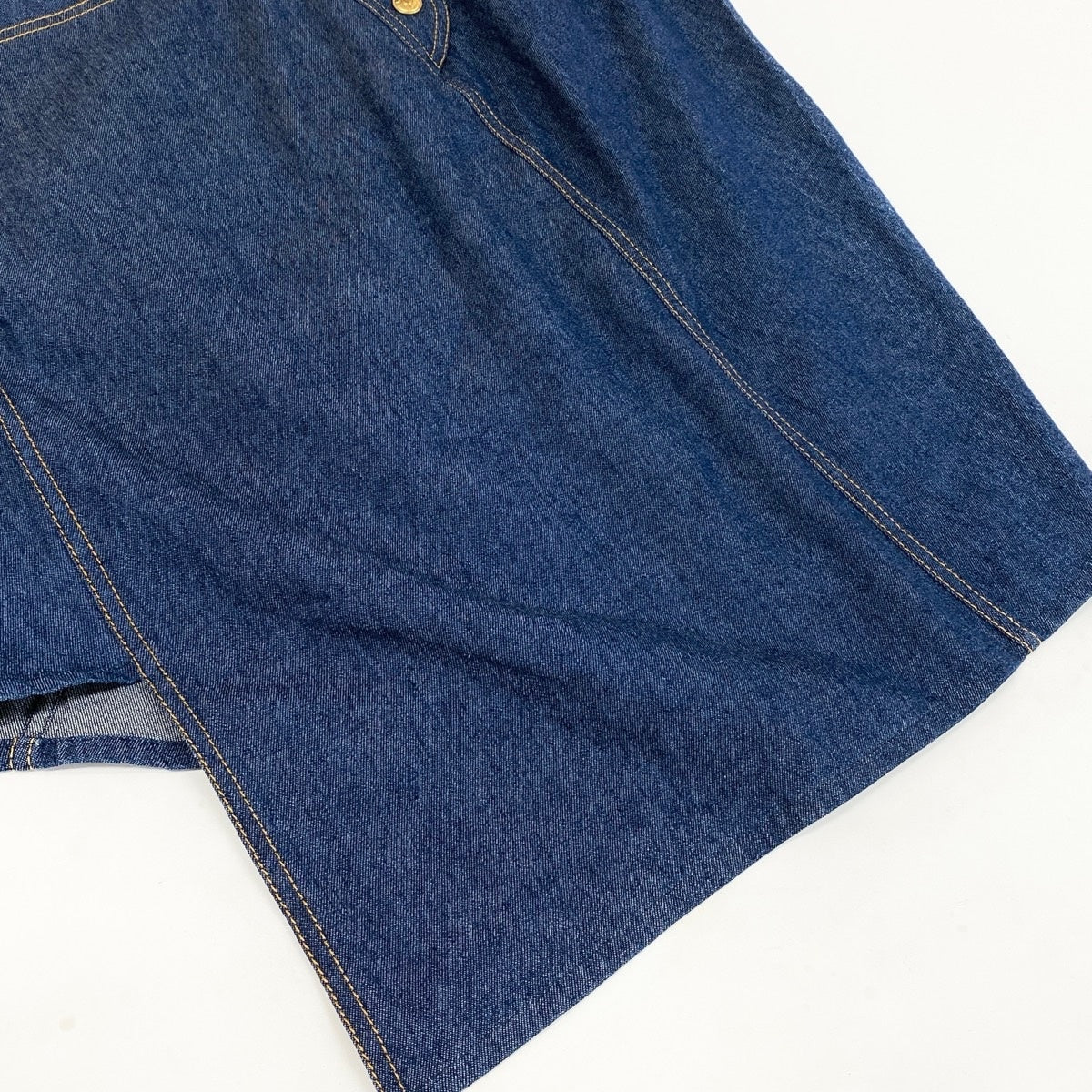 Eh10 《美品》 Christian Dior クリスチャンディオール 2000年 ジョンガリアーノ アシンメトリー デニムスカート 40 インディゴブルーu02t