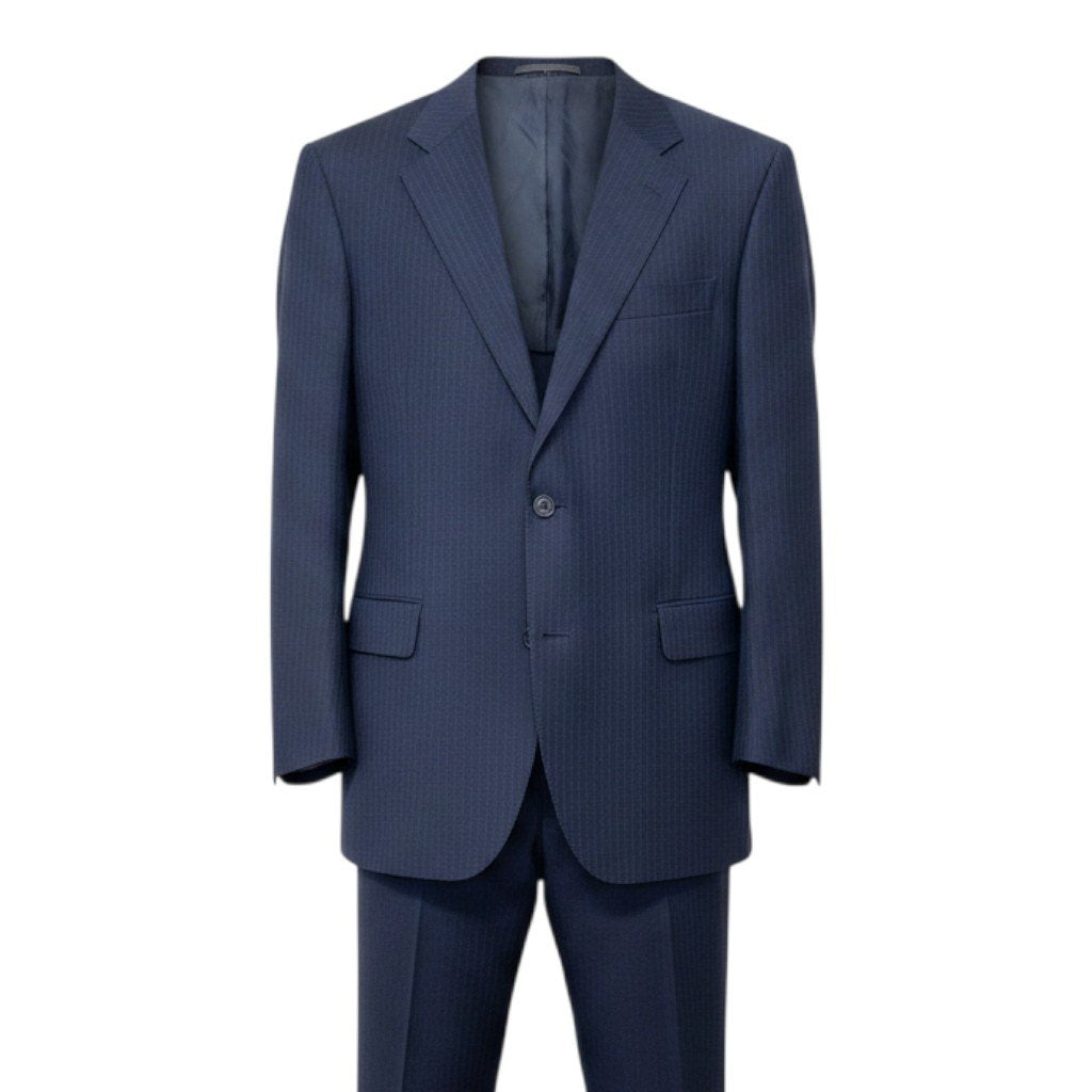 26h31 Burberrys バーバリー セットアップ シングルスーツ ストライプ柄 フォーマル サイズAB5 ネイビー メンズ 紳士服o07t