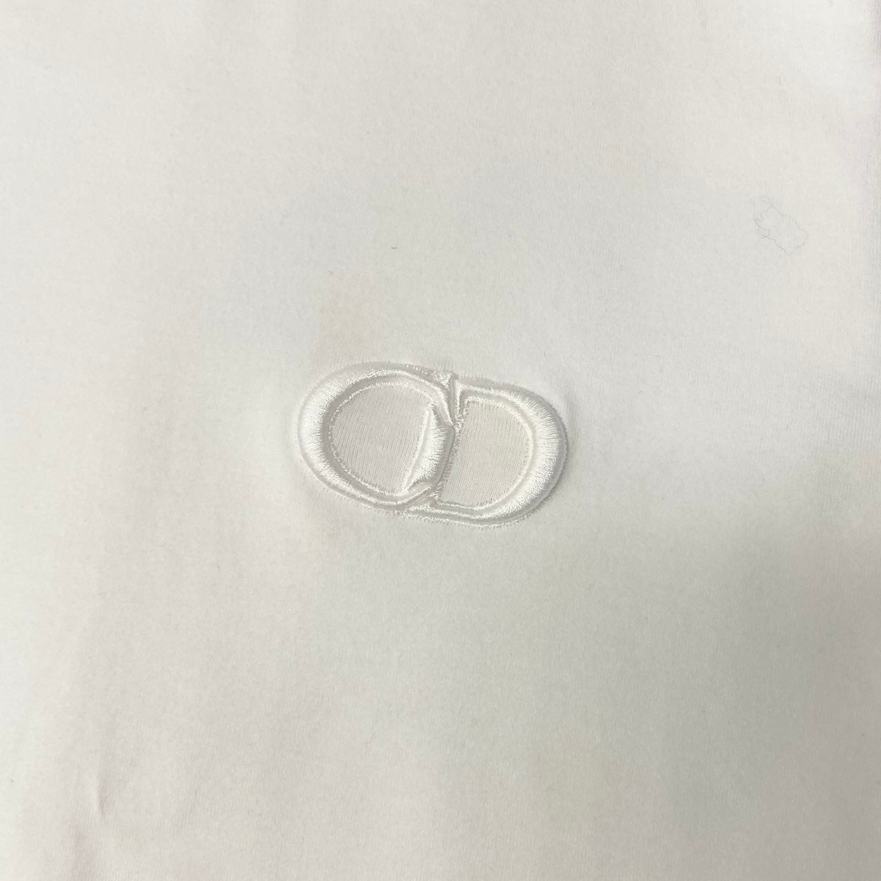 14f15 DIOR HOMME ディオールオム CD ICON アイコン CDロゴ刺繍 Tシャツ 半袖カットソー 013J600A0677 Lサイズ ホワイト コットン メンズo07t