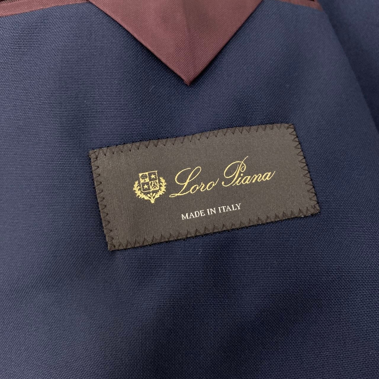 85d9 《美品》 Loro Piana ロロピアーナ シングルスーツ セットアップ サイズ44 ネイビー フォーマル ビジネス 最高級t18r
