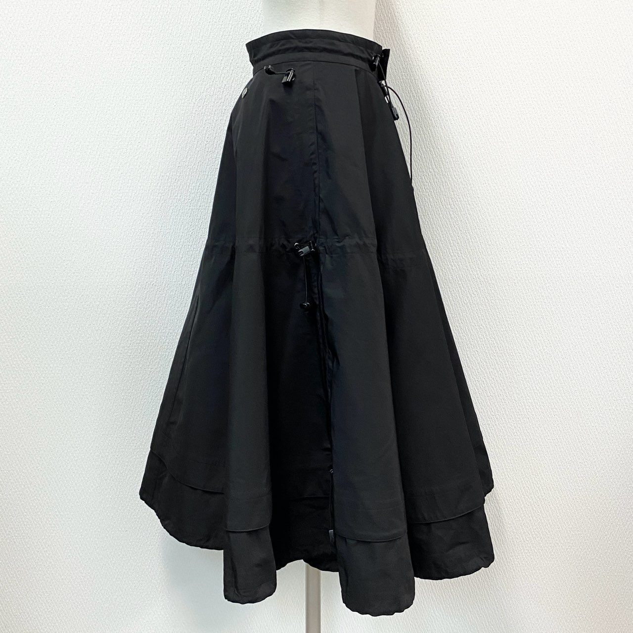 72a14 JUNYA WATANABE COMME des GARCONS ジュンヤワタナベ コムデギャルソン 2way スカート ポンチョ S ブラック AD2005 日本製 GORE WINDSTOPPER
