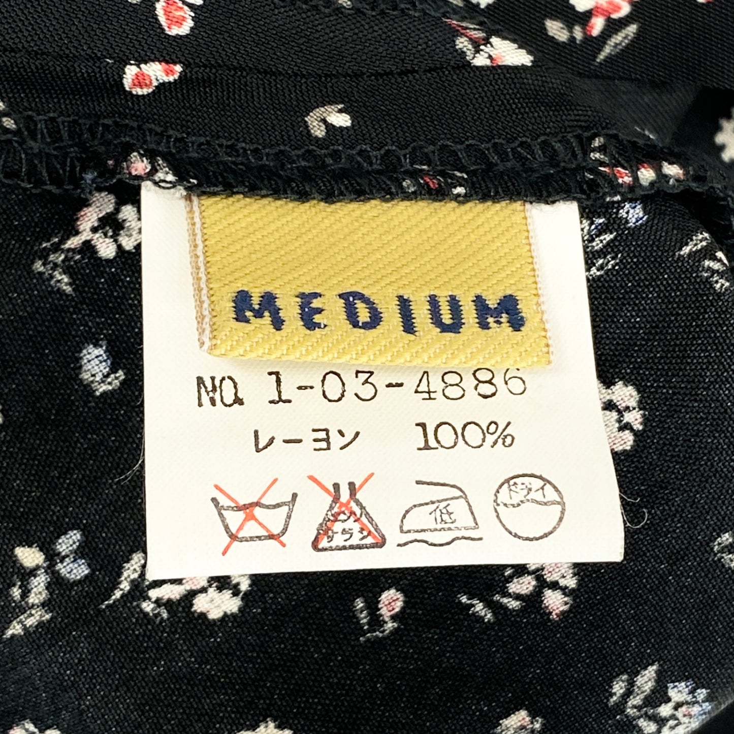 56h1 45rpm フォーティーファイブアールピーエム 半袖ワンピース 小花柄 総柄ワンピース 日本製 レーヨン 春夏 レディース 女性用 1-03-4886 M ブラックu02t