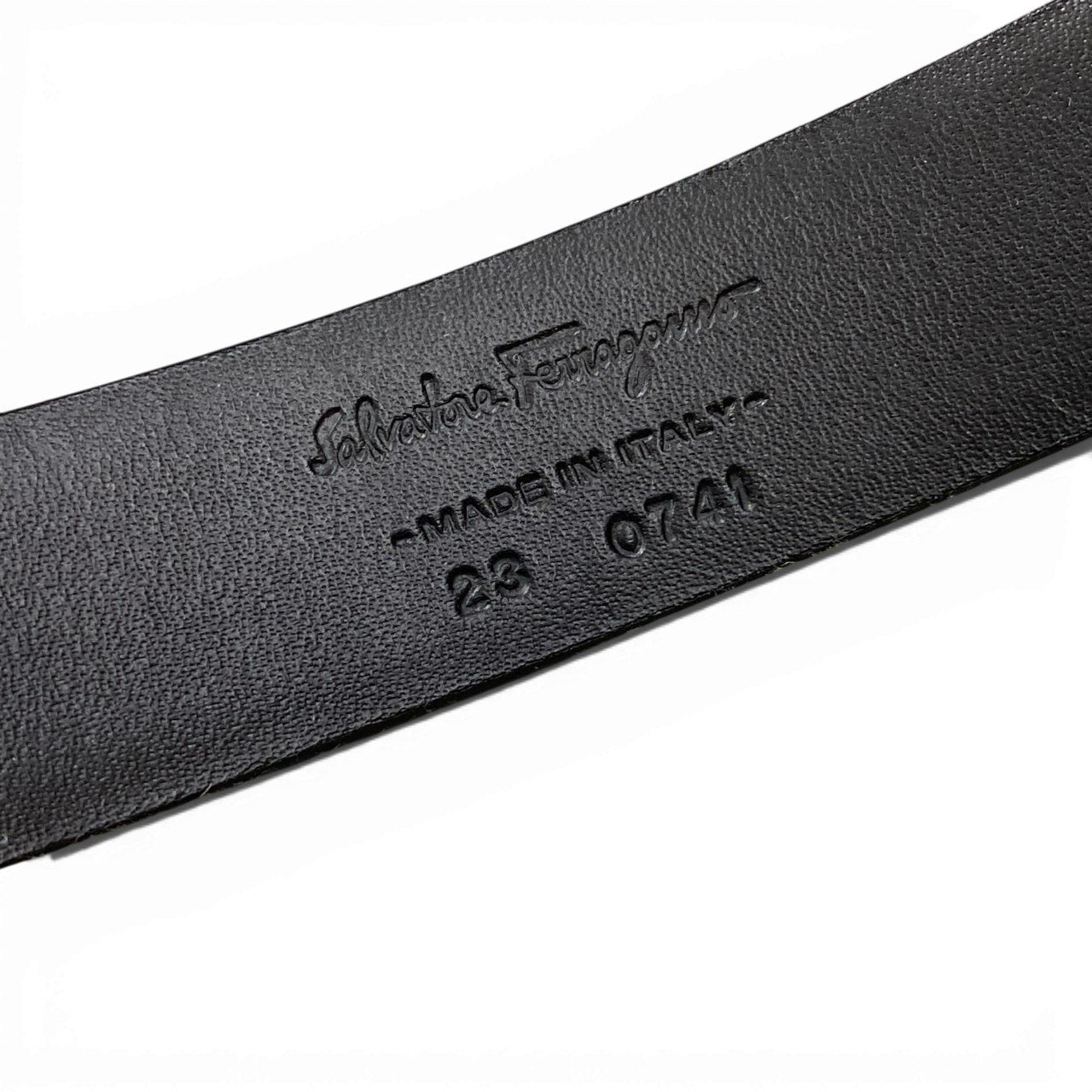 a6 Salvatore Ferragamo サルヴァトーレフェラガモ ガンチーニベルト レザーベルト イタリア製 23 0741 75 ブラック レザー レディースk02i
