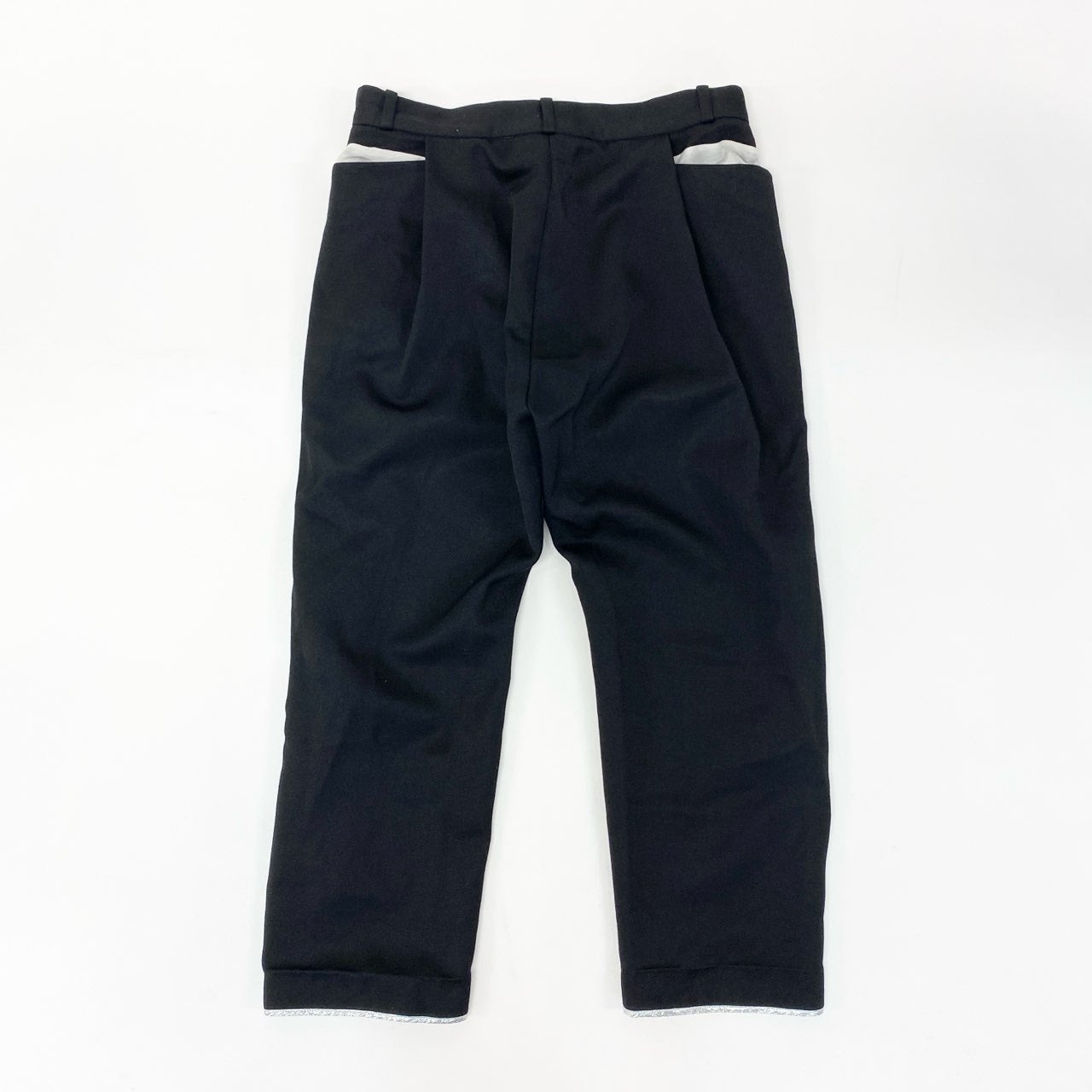 8j10 BED J.W. FORD ベッドフォード 変形スラックス  ボトムパンツ デザインポケット◎ 1サイズ ブラック メンズo07t