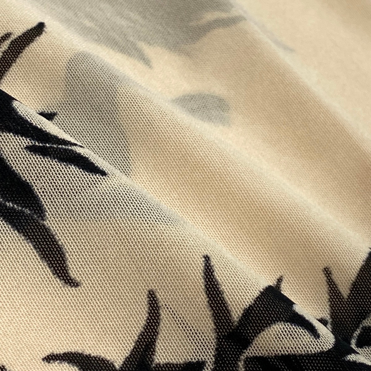 Ae14 Jean Paul GAULTIER FEMME ジャンポールゴルチエ フェム パワーネット タトゥードラゴン メッシュカットソー 長袖 サイズ40 アイボリー レディース 女性服k02i