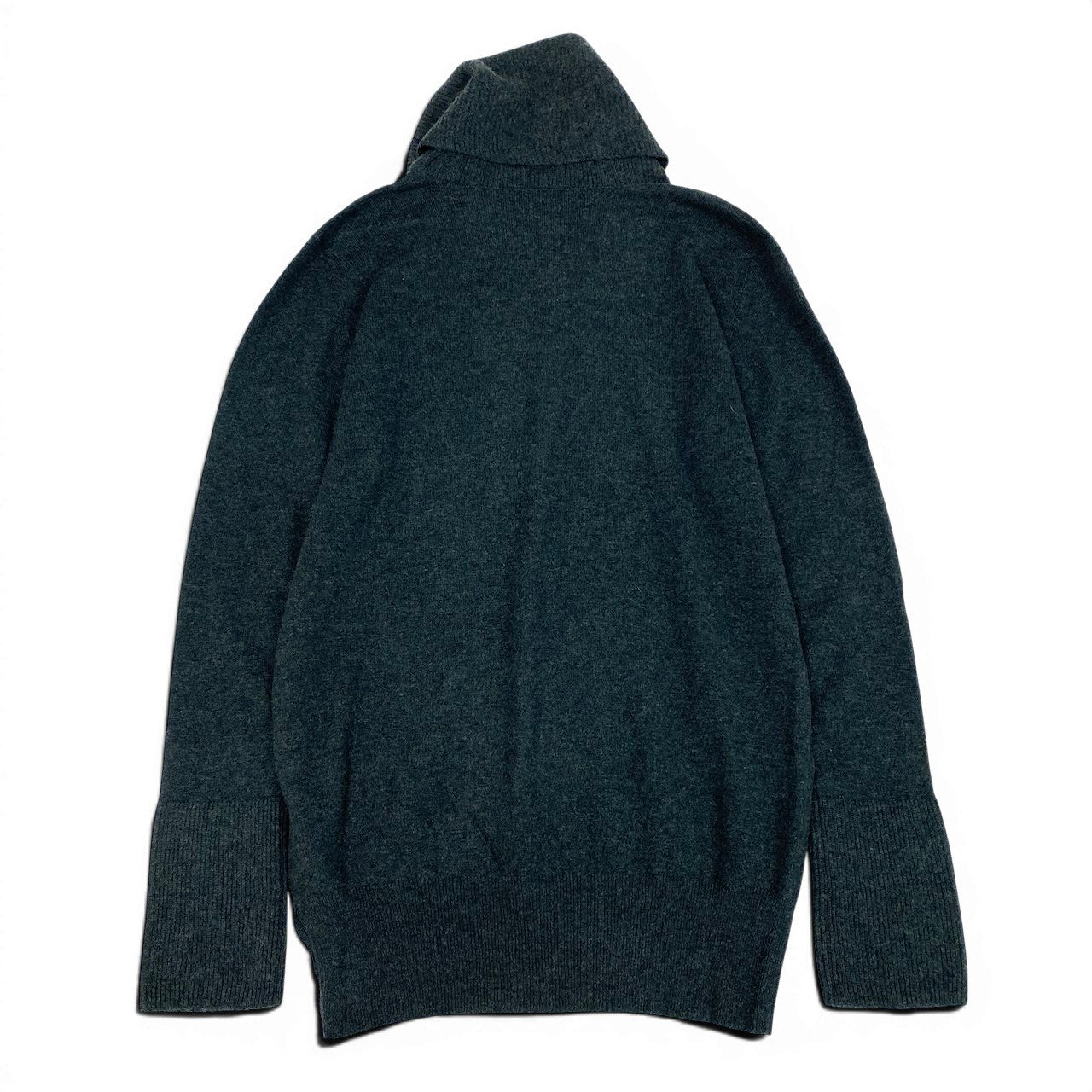 41e14 【美品】BALLANTYNE バランタイン ロングスリーブカシミヤニットセーター ハイネックセーター アーガイル柄 44サイズ グリーン カシミヤ100％ メンズ 男性用u02t