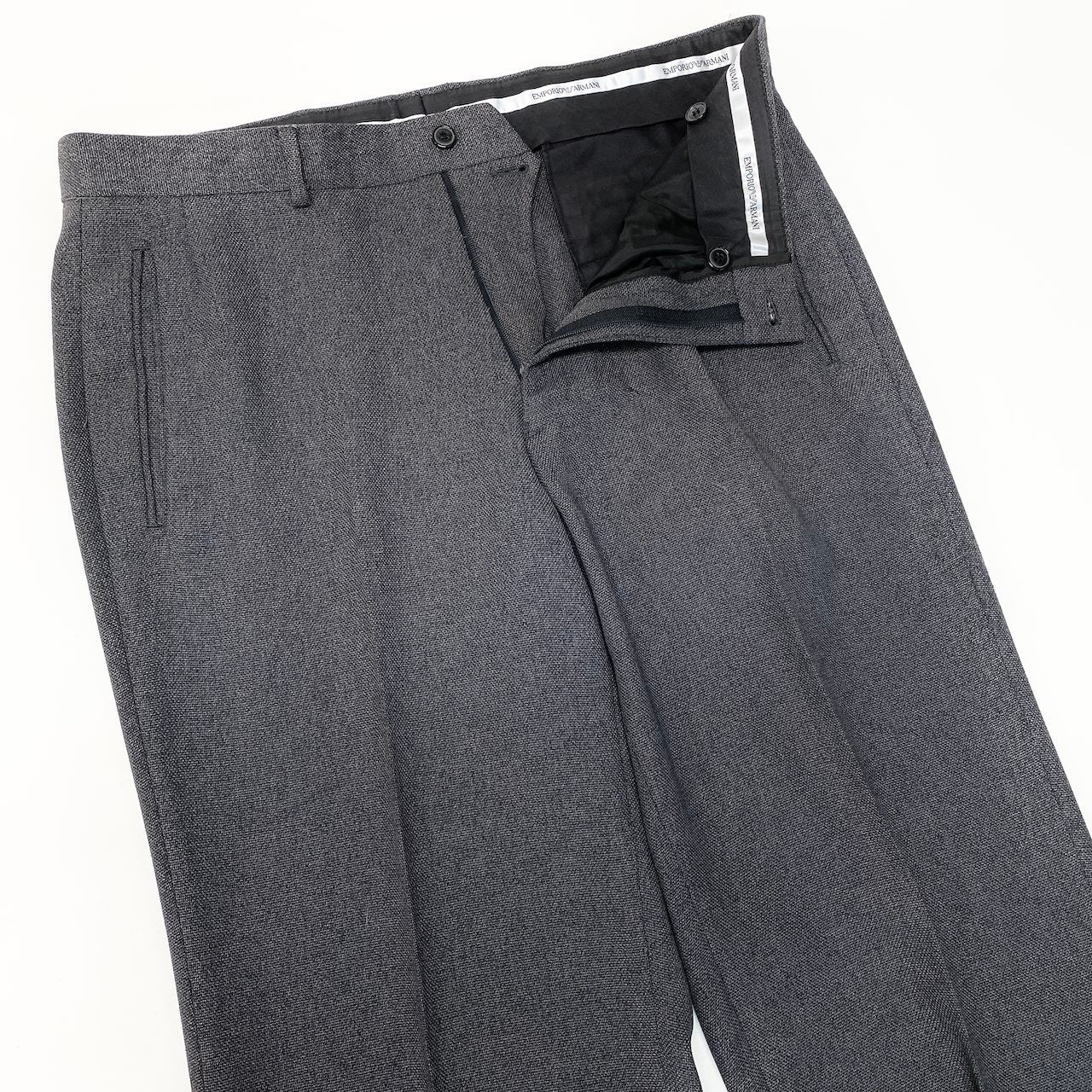 23e11 EMPORIO ARMANI エンポリオアルマーニ セットアップ シングルスーツ 2B ビジネス サイズ50 グレー メンズ 紳士服u02t