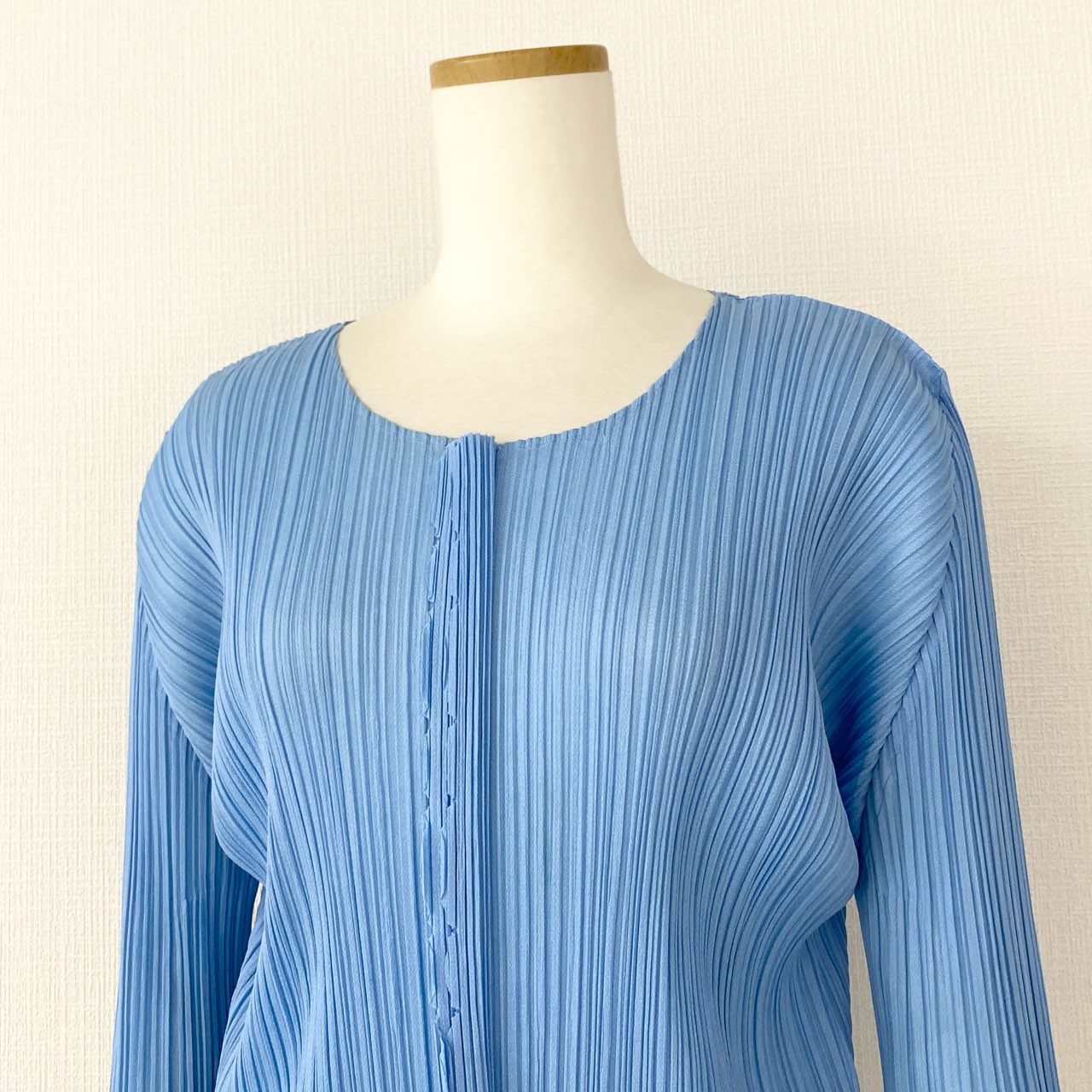 67d12-5 PLEATS PLEASE ISSEY MIYAKE プリーツプリーズ イッセイミヤケ 日本製 PP51-JK693 プリーツ 長袖カットソー ロングスリーブ トップス 3 ブルー MADE IN JAPAN