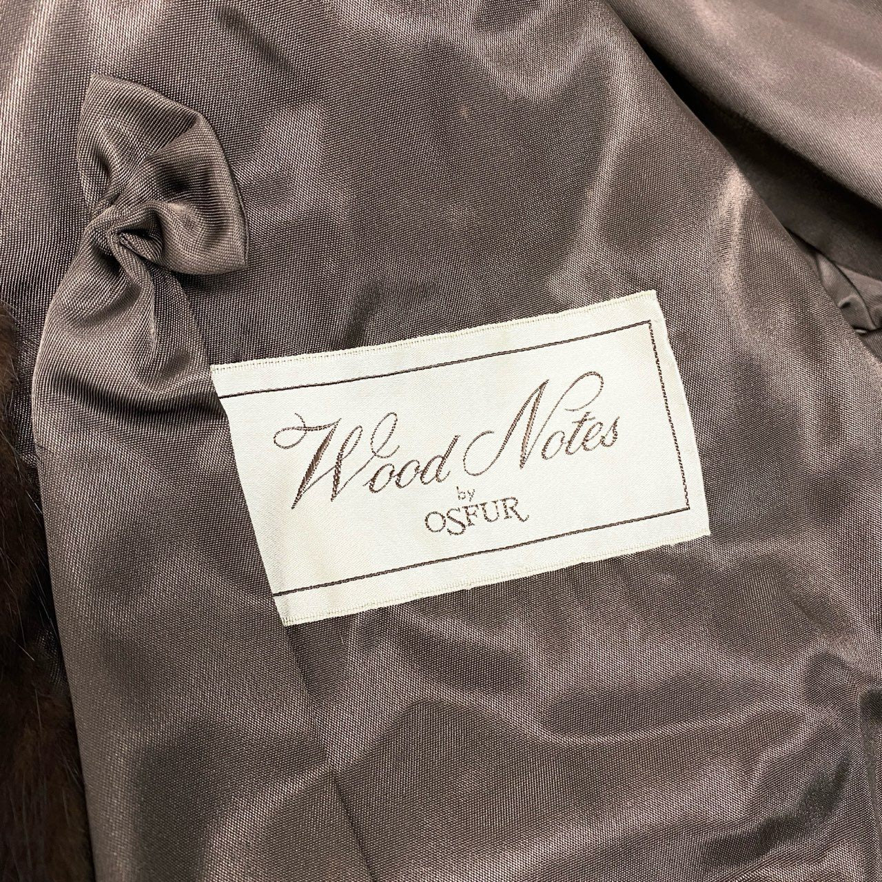 87c4 OSFUR デミバフミンク ファーコート サイズF ブラウン 本毛皮 Mink Fur Coat 毛質◎t18r