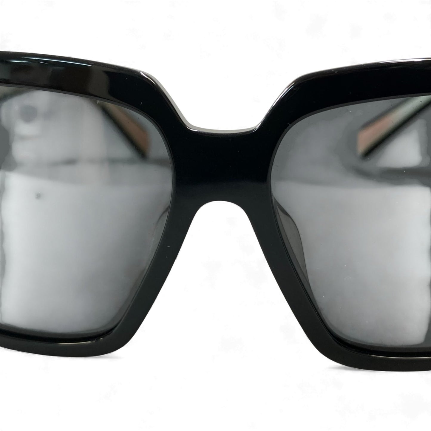 l14 PRADA プラダ ウェリントン サングラス SPR24Z-F 57□14 ブラック ホワイト メガネ 眼鏡 アイウェア ケース付きt18r